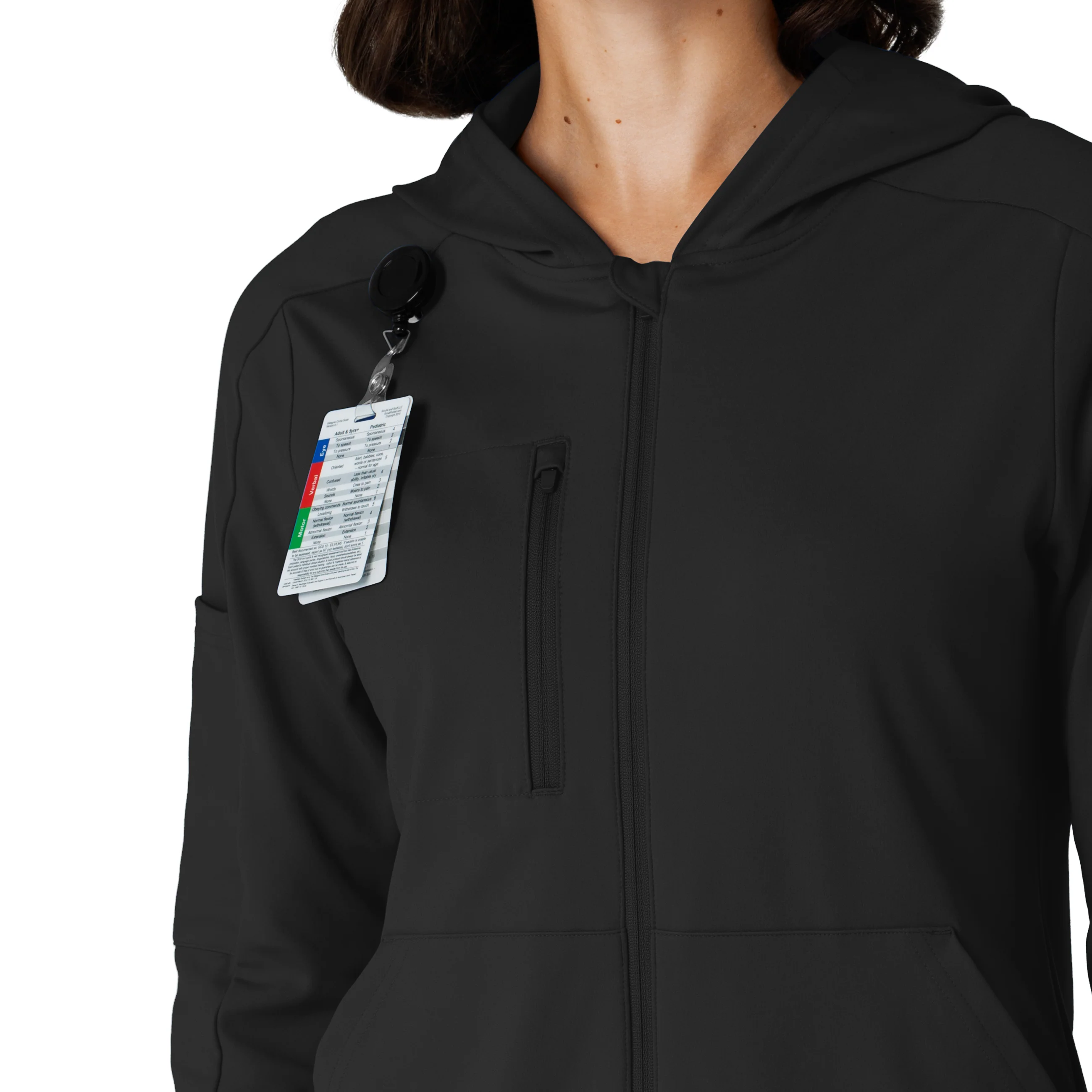 RENEW Knit Women’s Zip Hoodie - Black - Image 6