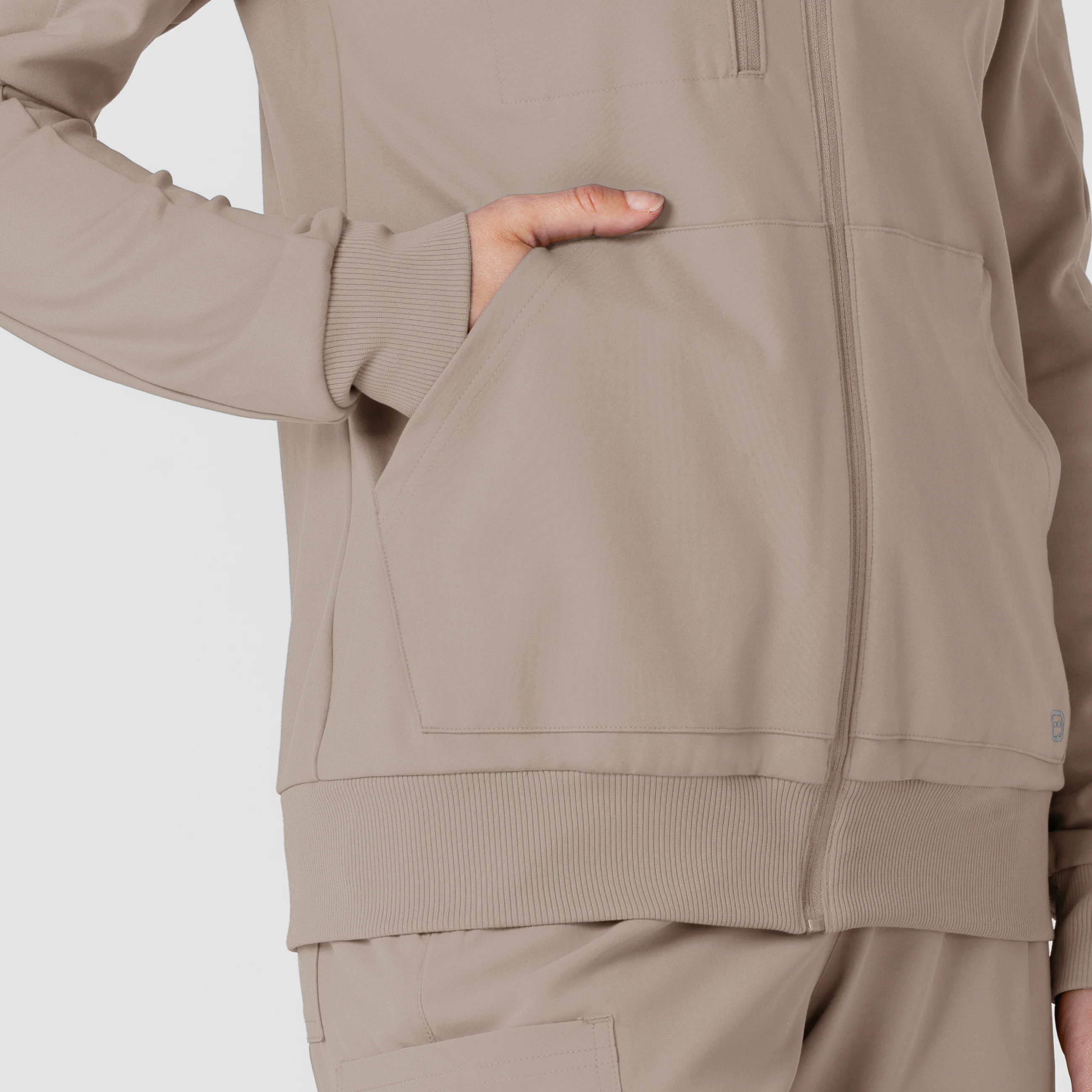 RENEW Knit Women’s Zip Hoodie - Haze - Image 10