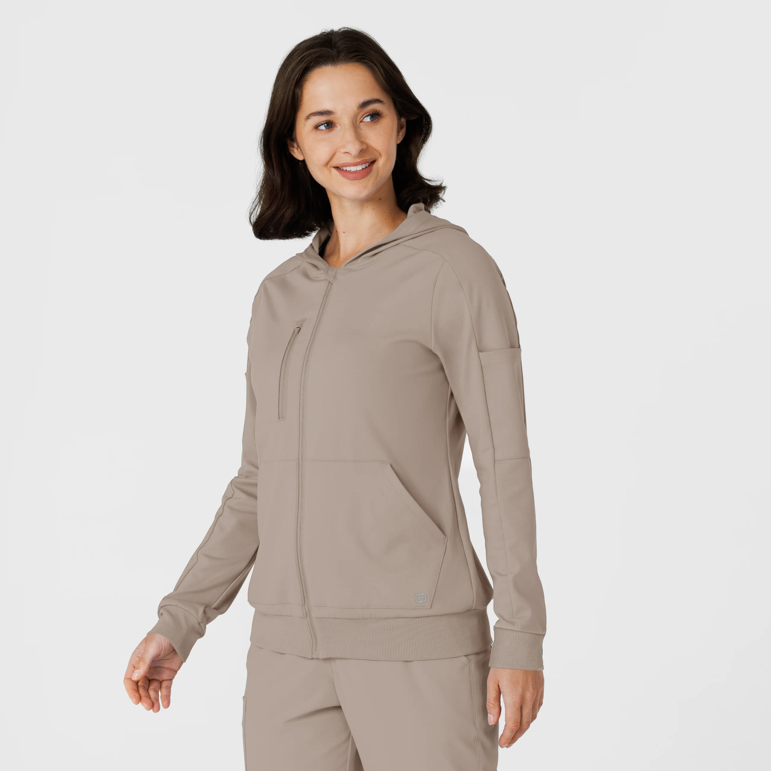 RENEW Knit Women’s Zip Hoodie - Haze - Image 4