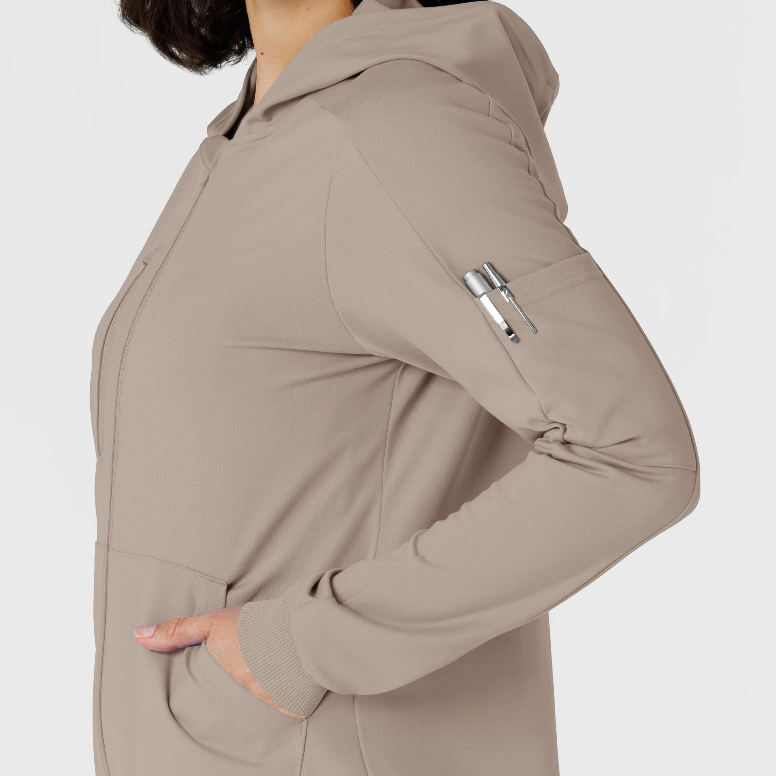RENEW Knit Women’s Zip Hoodie - Haze - Image 9