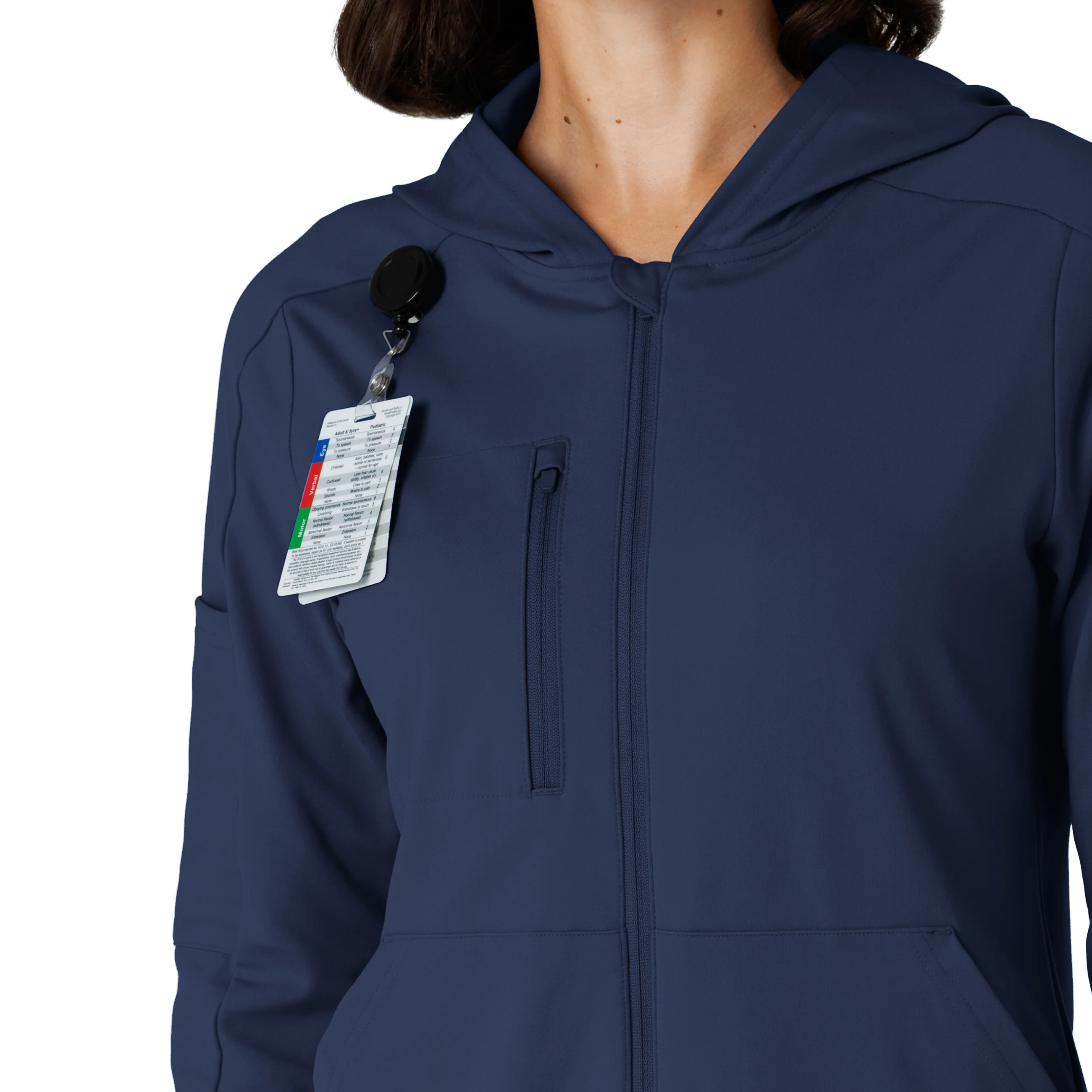 RENEW Knit Women’s Zip Hoodie - Navy - Image 6