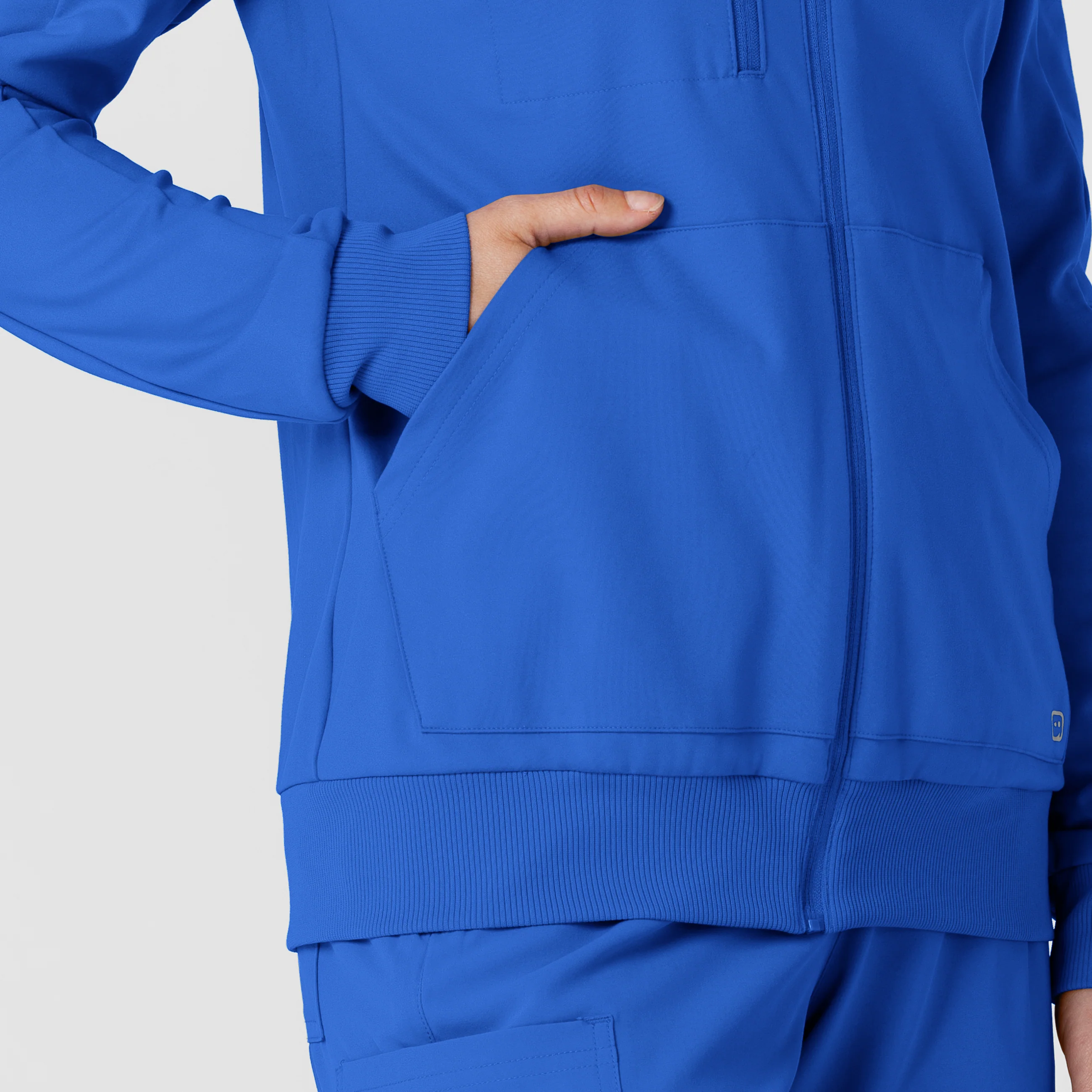 RENEW Knit Women’s Zip Hoodie - Royal - Image 10