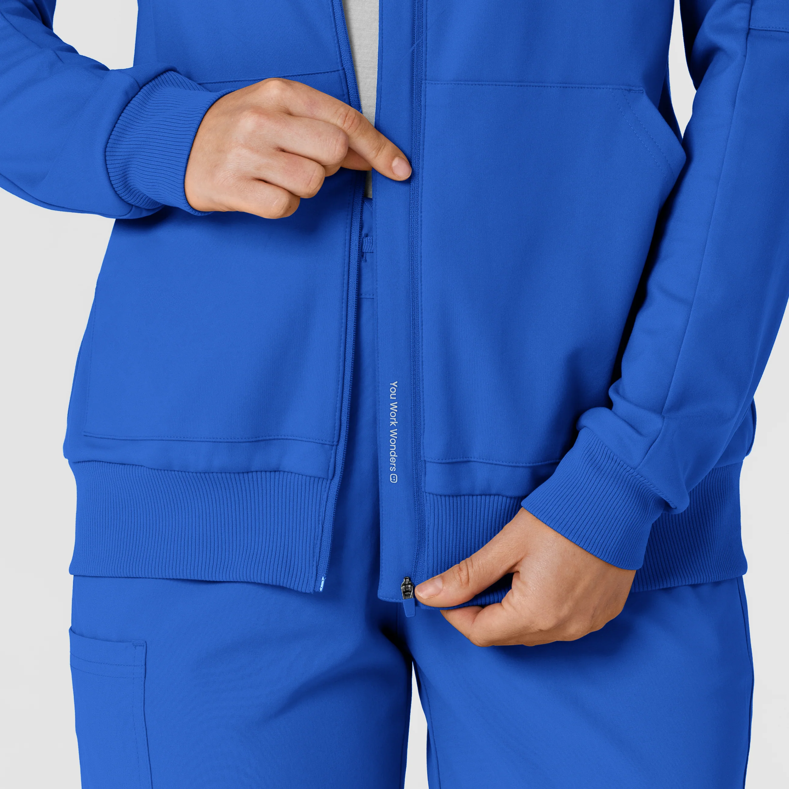 RENEW Knit Women’s Zip Hoodie - Royal - Image 12