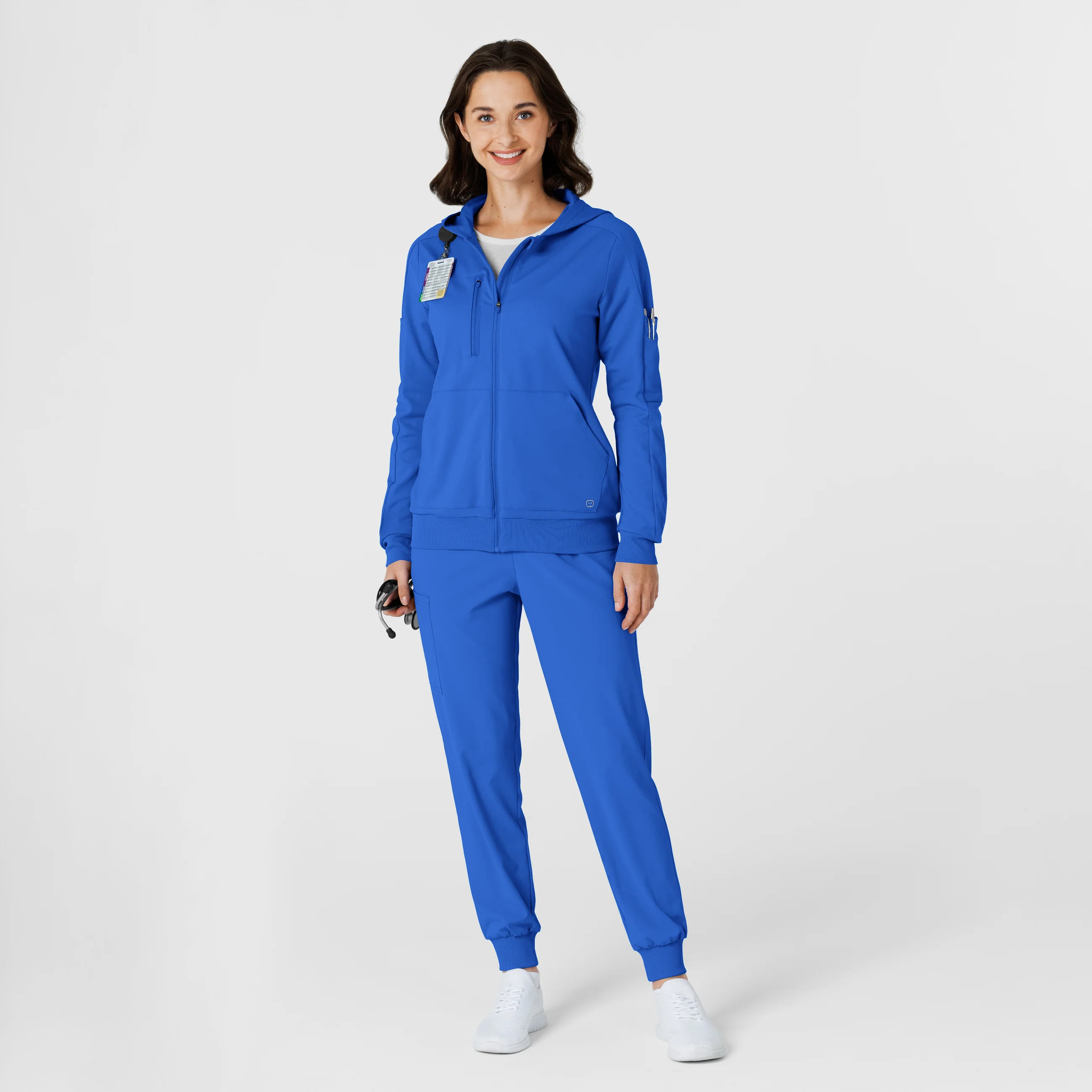 RENEW Knit Women’s Zip Hoodie - Royal - Image 3
