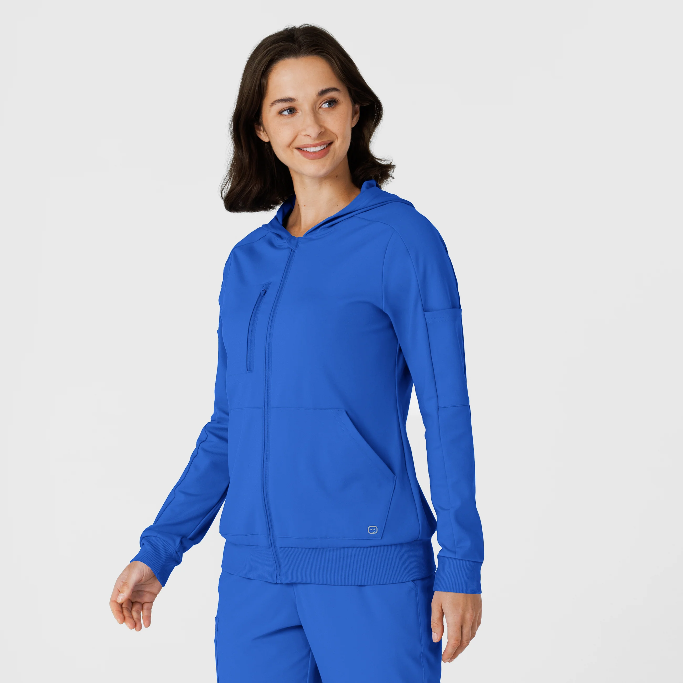 RENEW Knit Women’s Zip Hoodie - Royal - Image 4