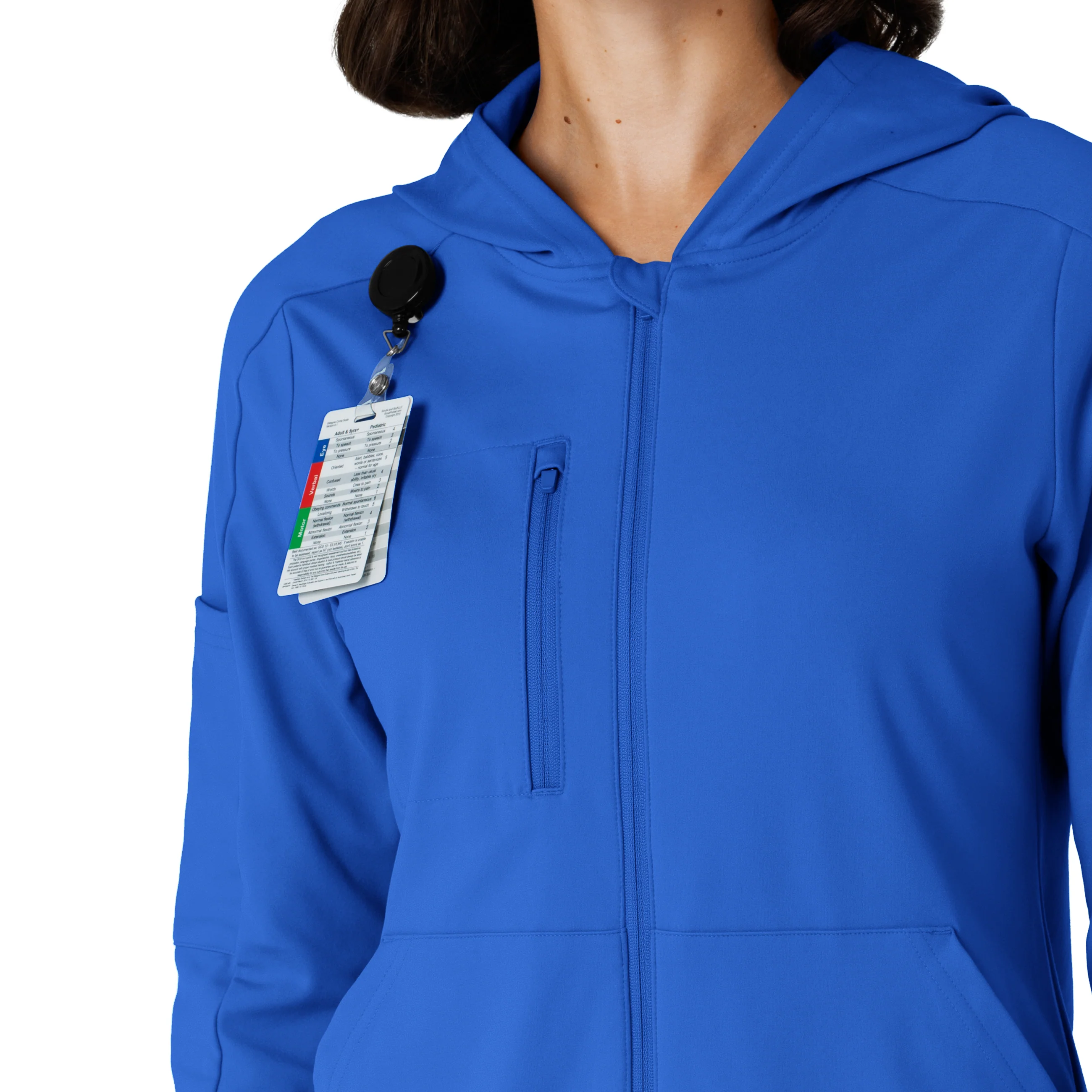 RENEW Knit Women’s Zip Hoodie - Royal - Image 6