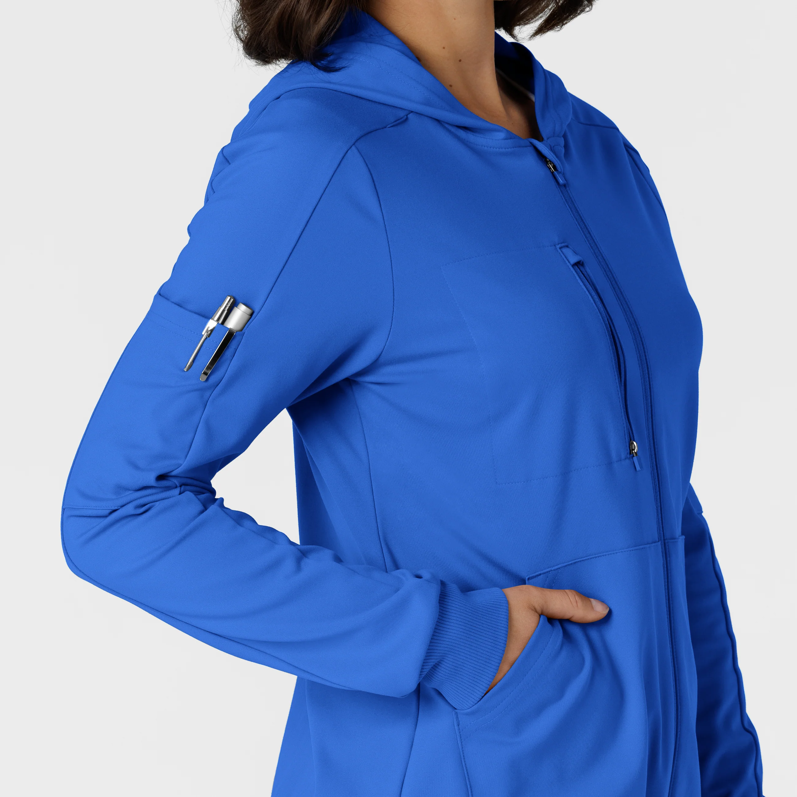 RENEW Knit Women’s Zip Hoodie - Royal - Image 7