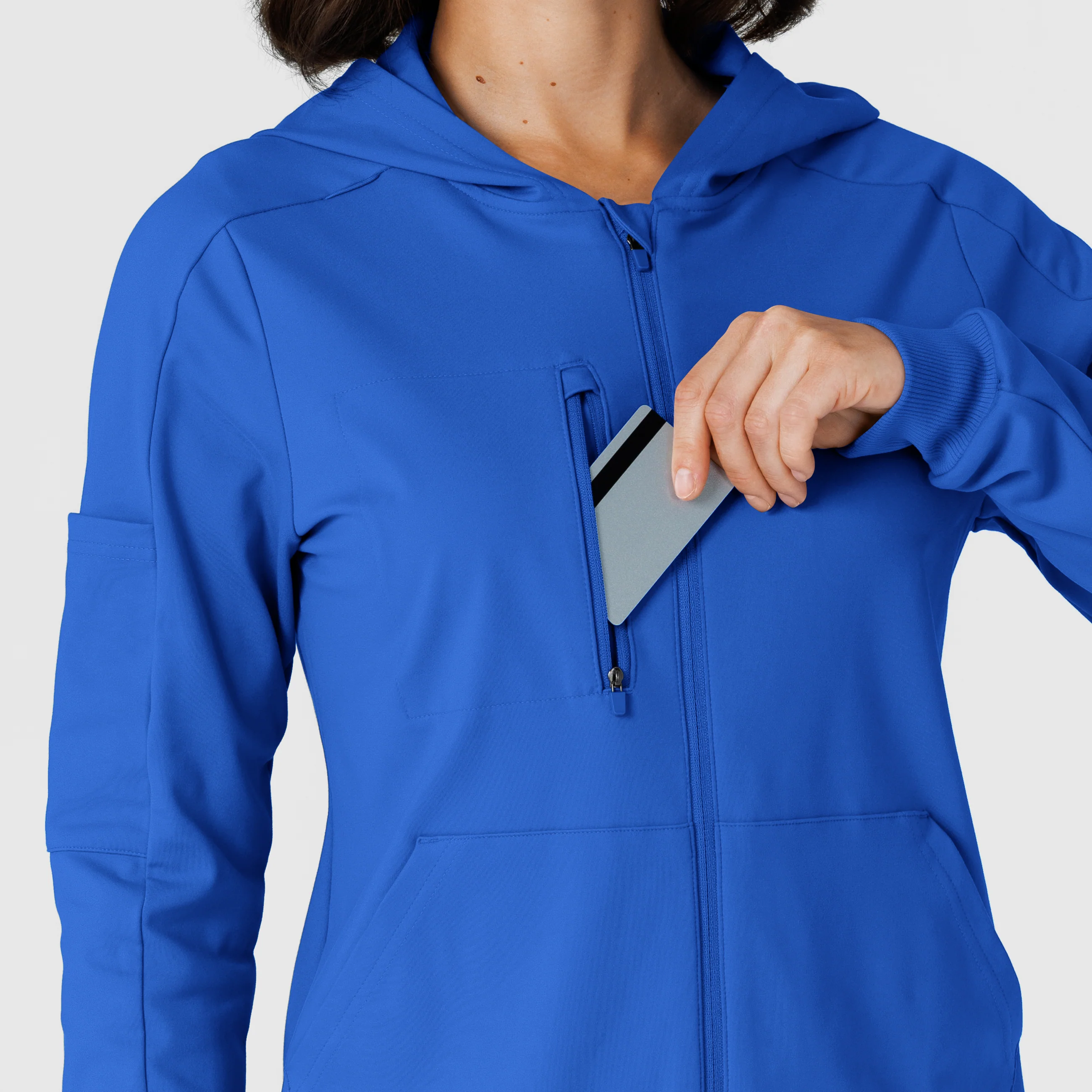 RENEW Knit Women’s Zip Hoodie - Royal - Image 8