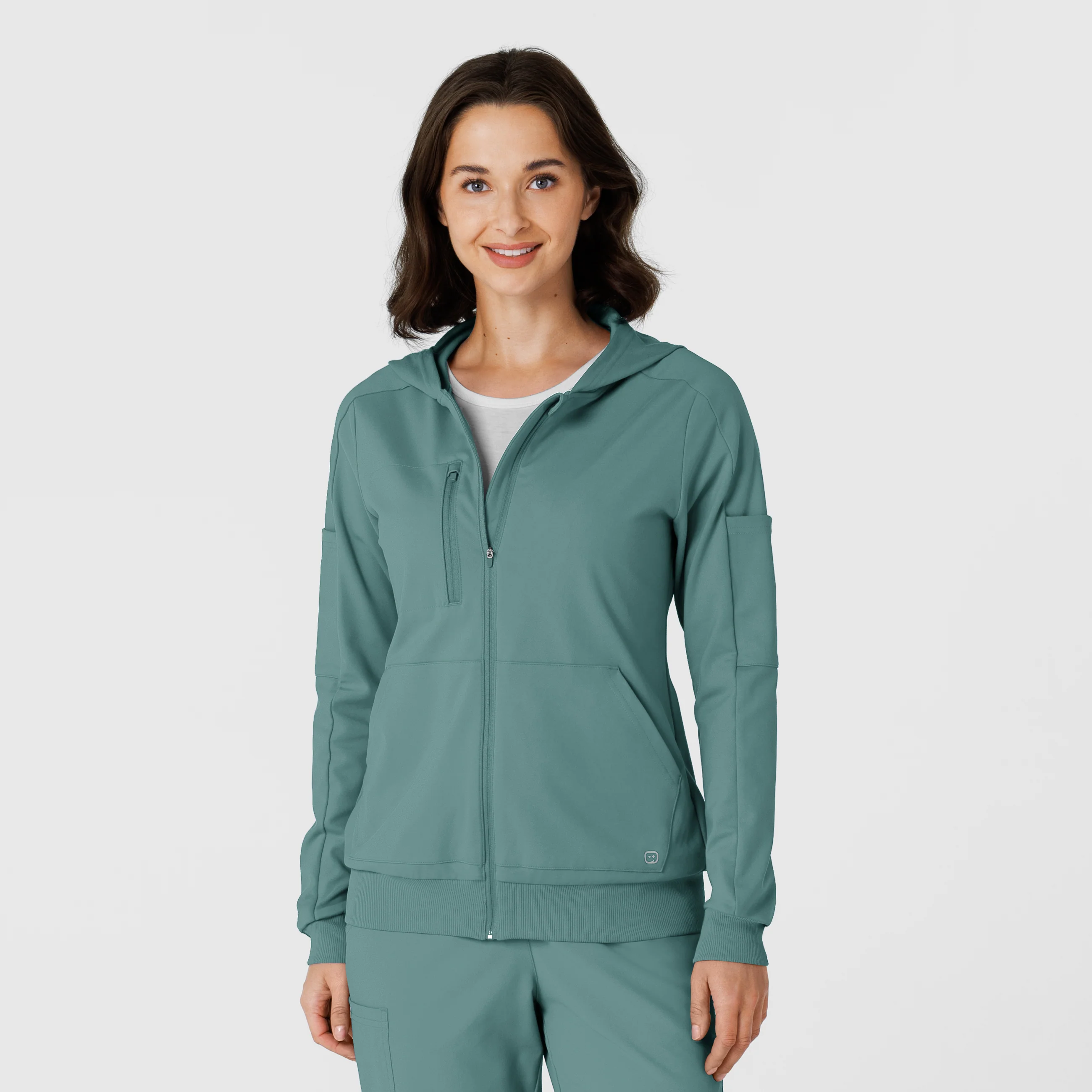 RENEW Knit Women’s Zip Hoodie - Vintage Teal