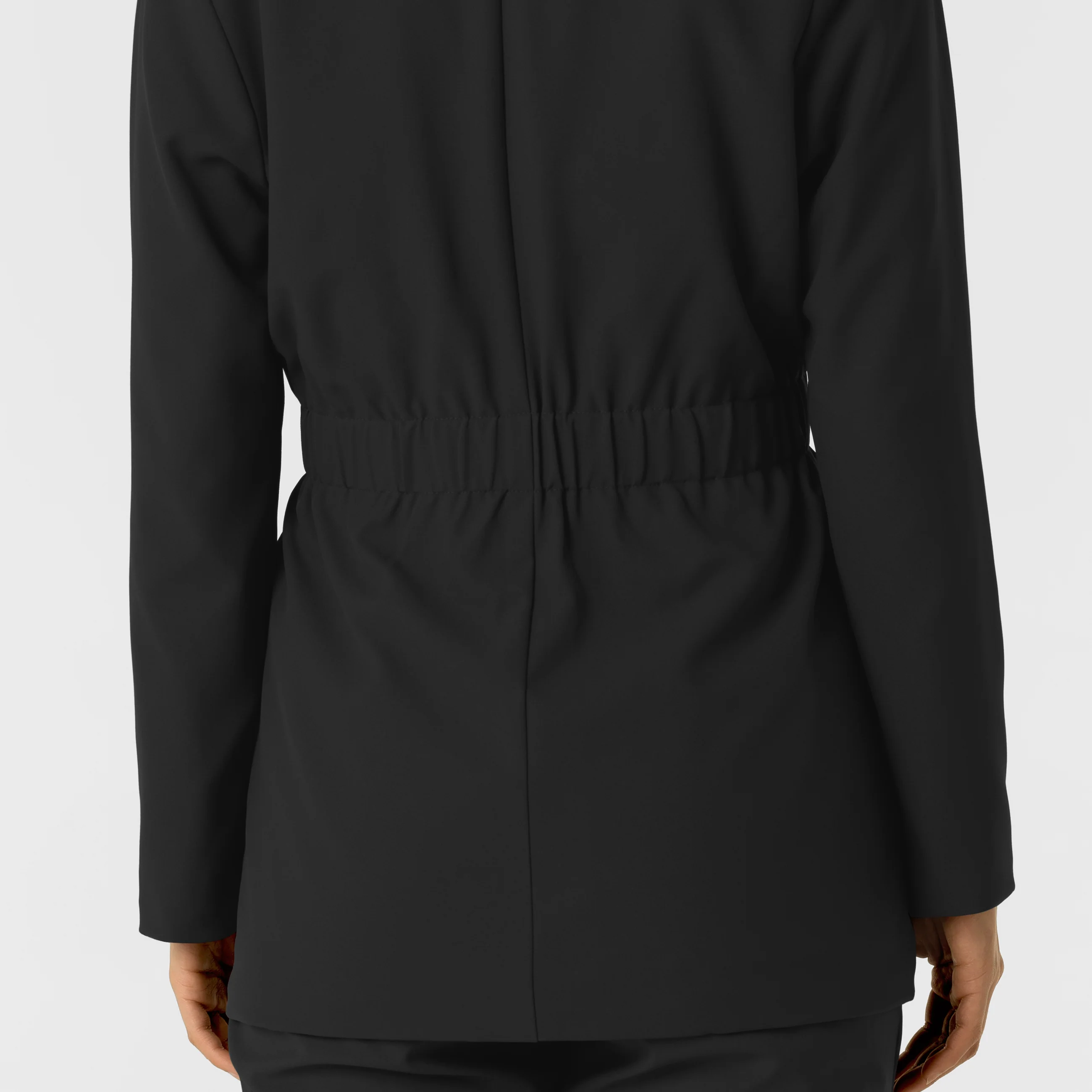 Wink Women's Blazer Short Lab Coat - Black - Image 10