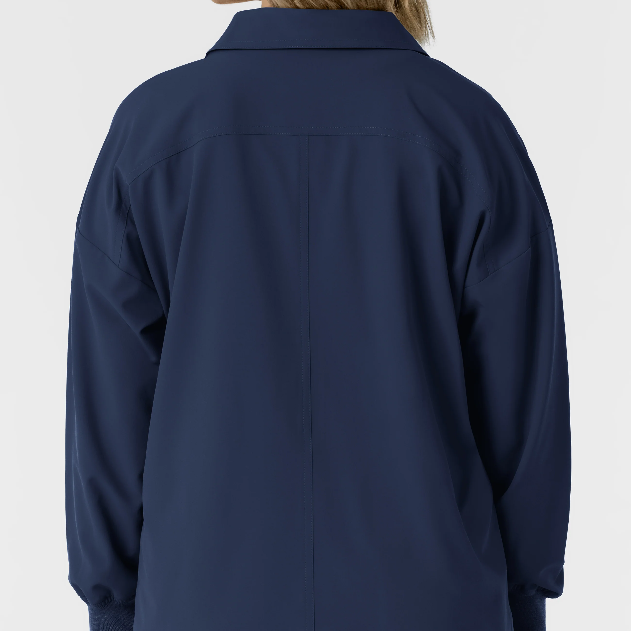 NURTUR Women’s Scrub Shirt Jacket - Navy - Image 11