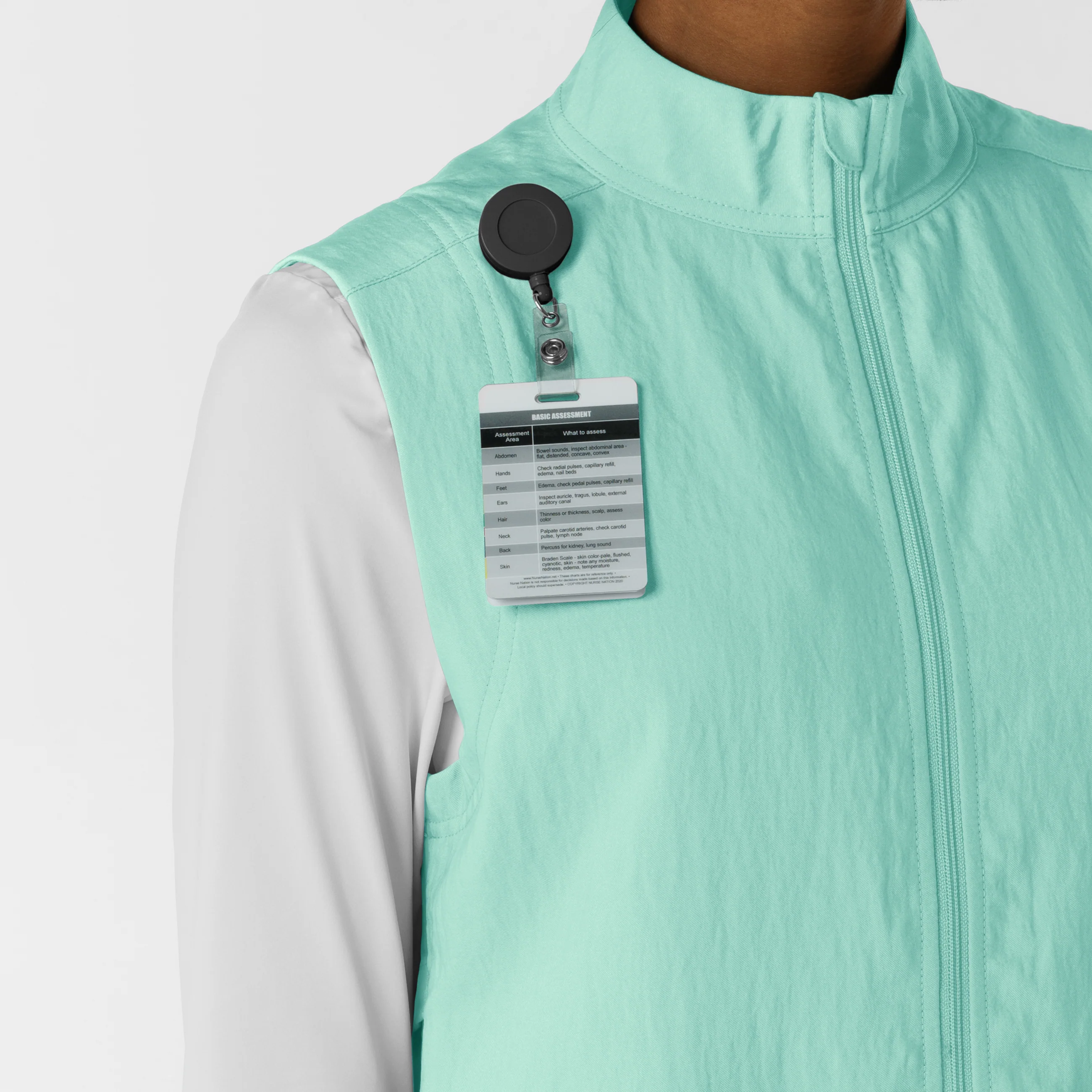 Women's Everything Everywhere Scrub Vest - Aruba Blue - Image 6