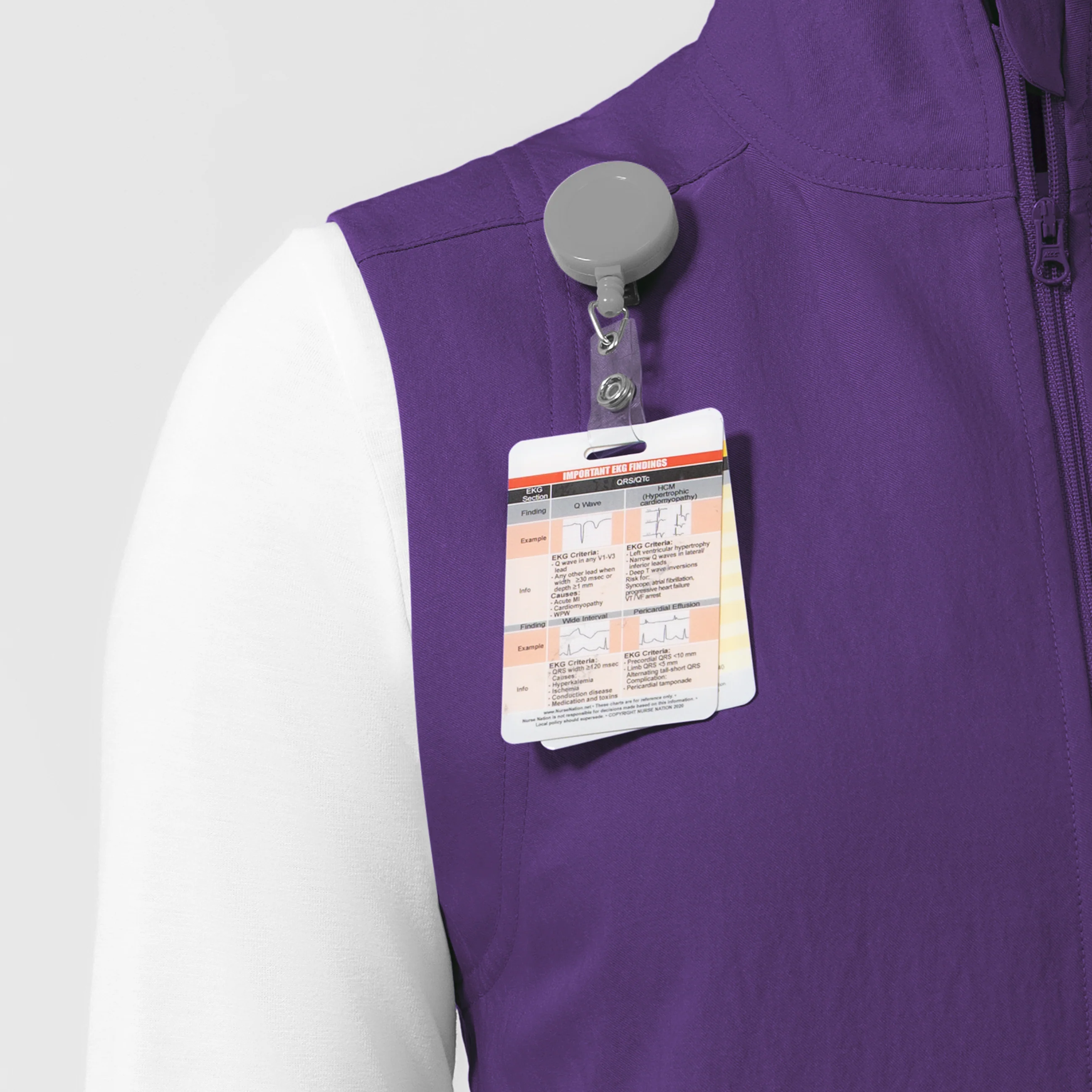 Women's Everything Everywhere Scrub Vest - Eggplant - Image 11