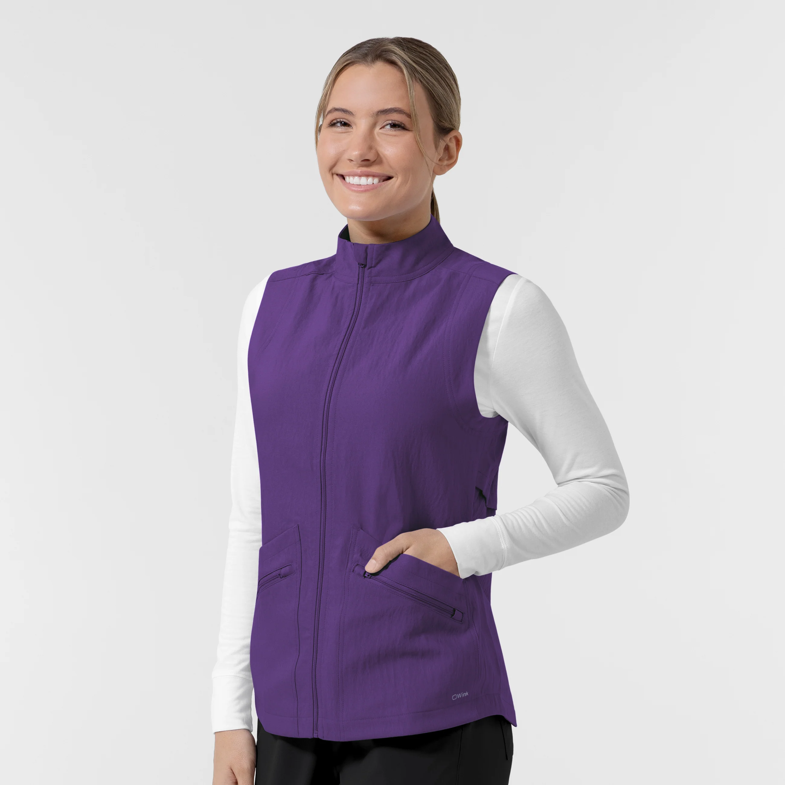 Women's Everything Everywhere Scrub Vest - Eggplant - Image 4