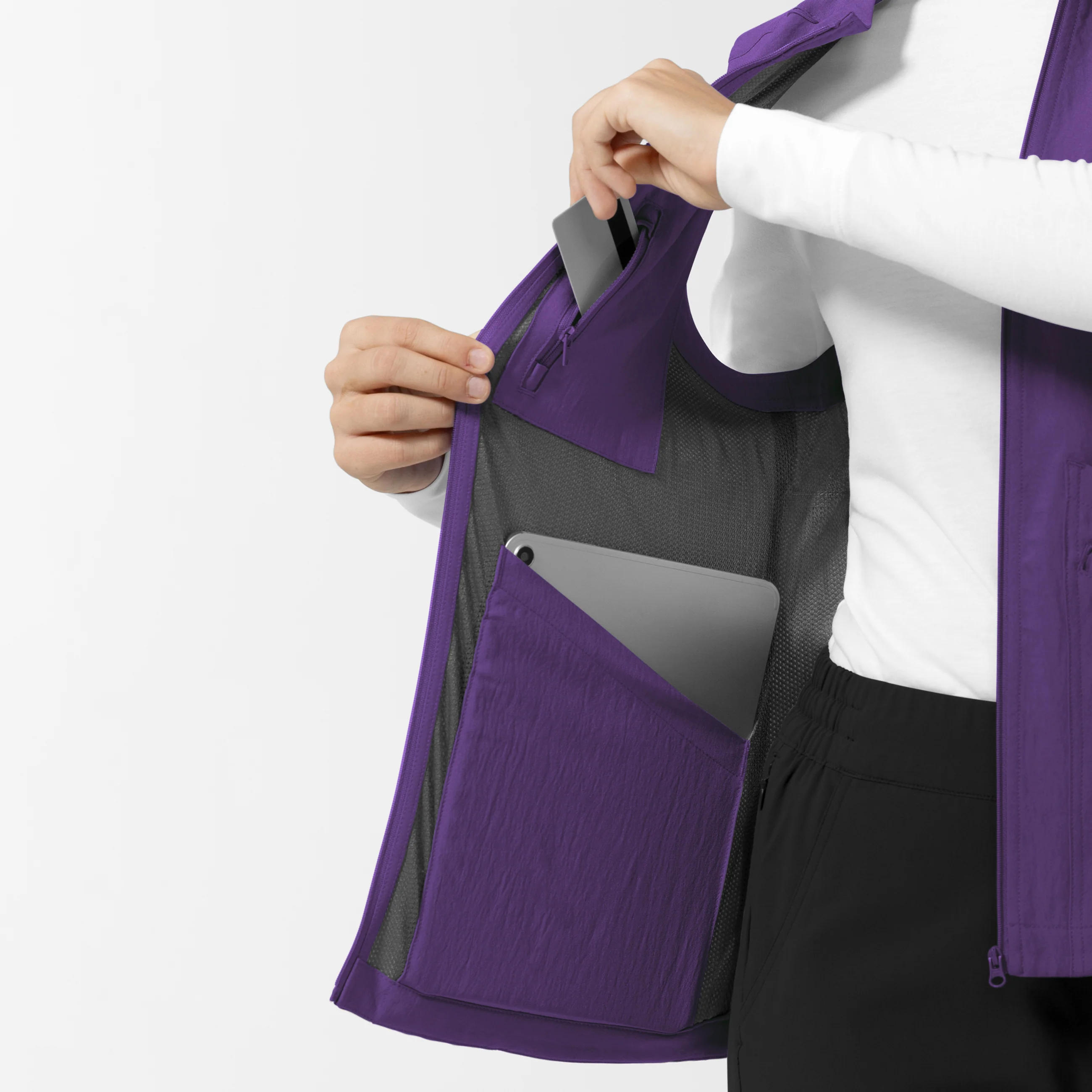 Women's Everything Everywhere Scrub Vest - Eggplant - Image 6