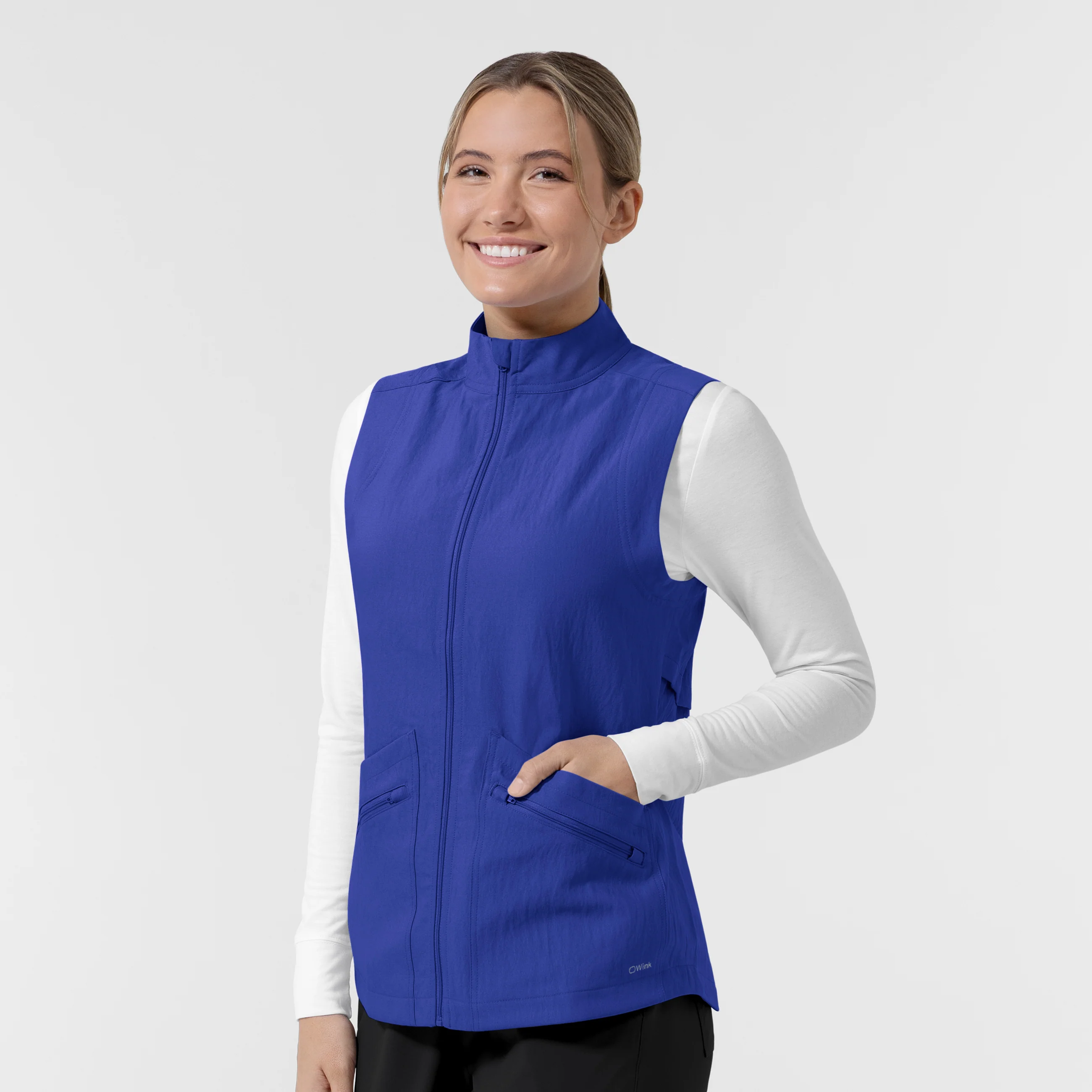 Women's Everything Everywhere Scrub Vest - Galaxy Blue - Image 4