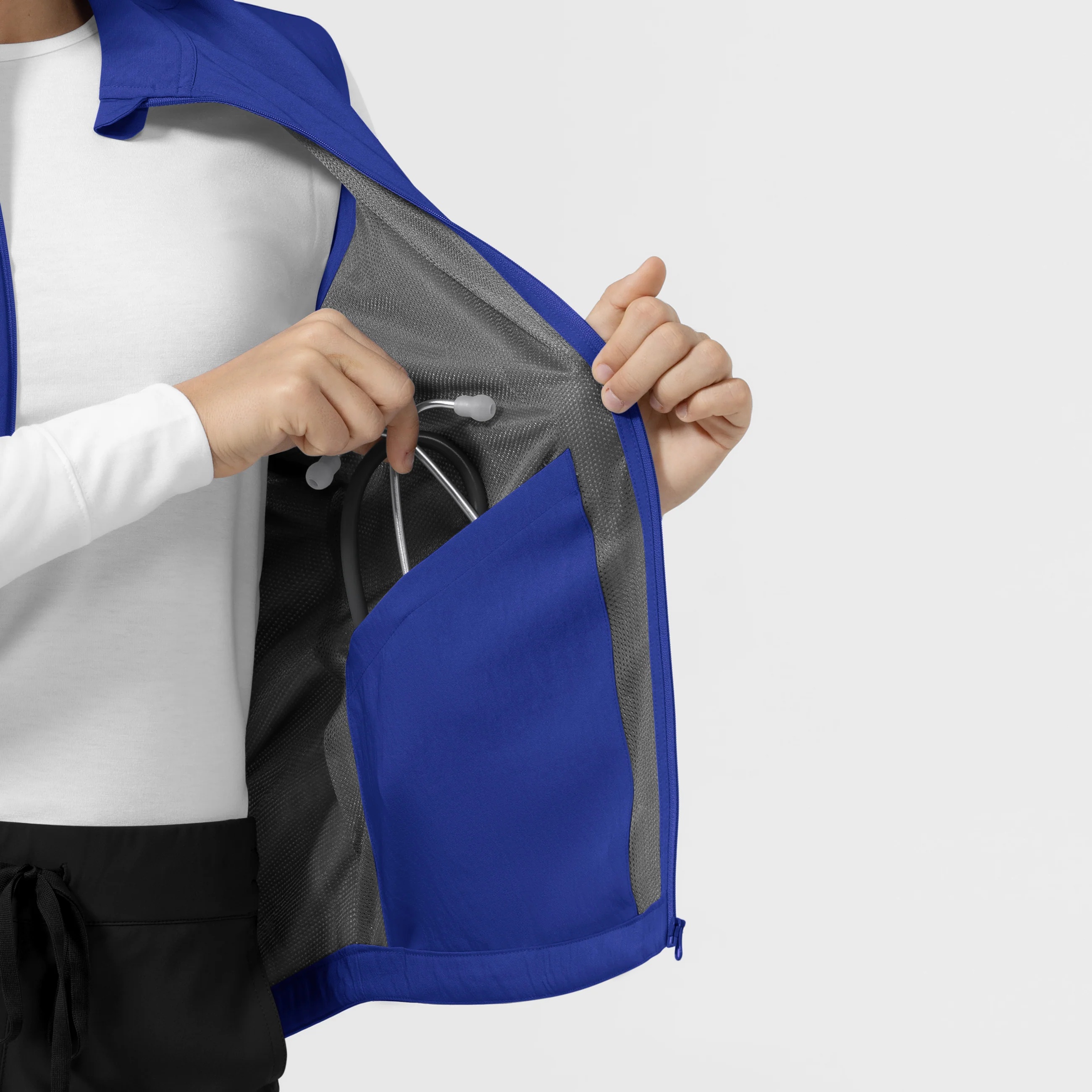 Women's Everything Everywhere Scrub Vest - Galaxy Blue - Image 5