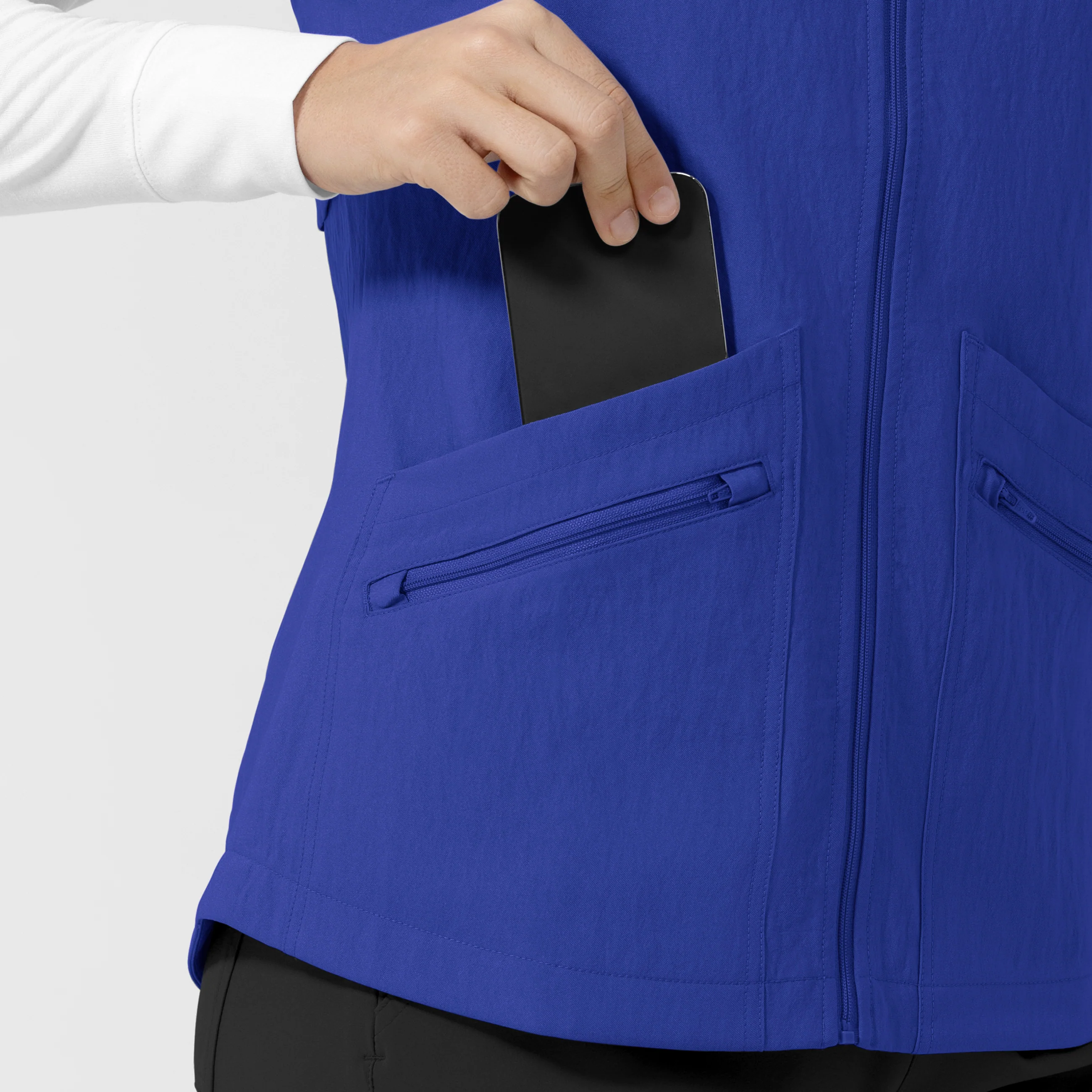 Women's Everything Everywhere Scrub Vest - Galaxy Blue - Image 8