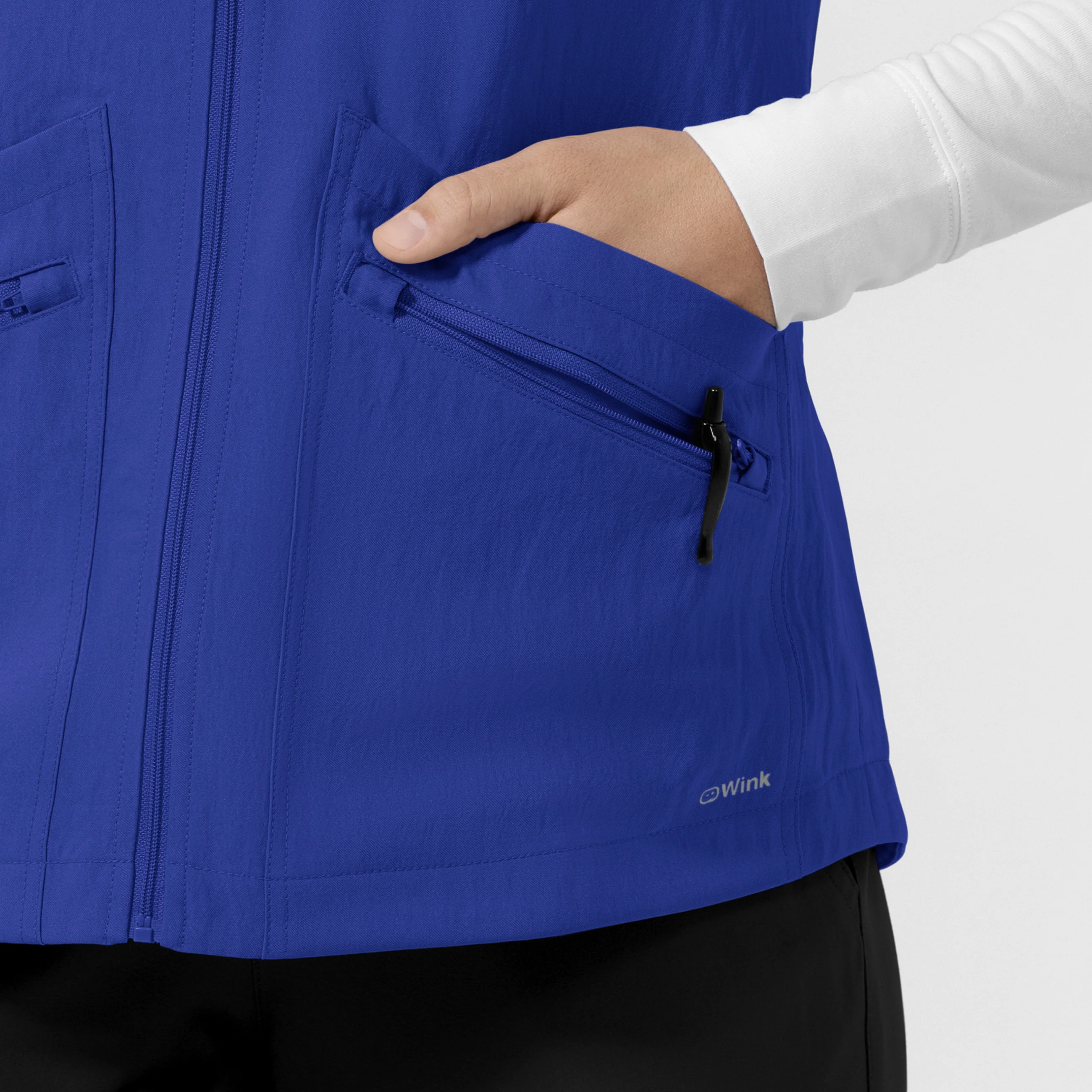 Women's Everything Everywhere Scrub Vest - Galaxy Blue - Image 9