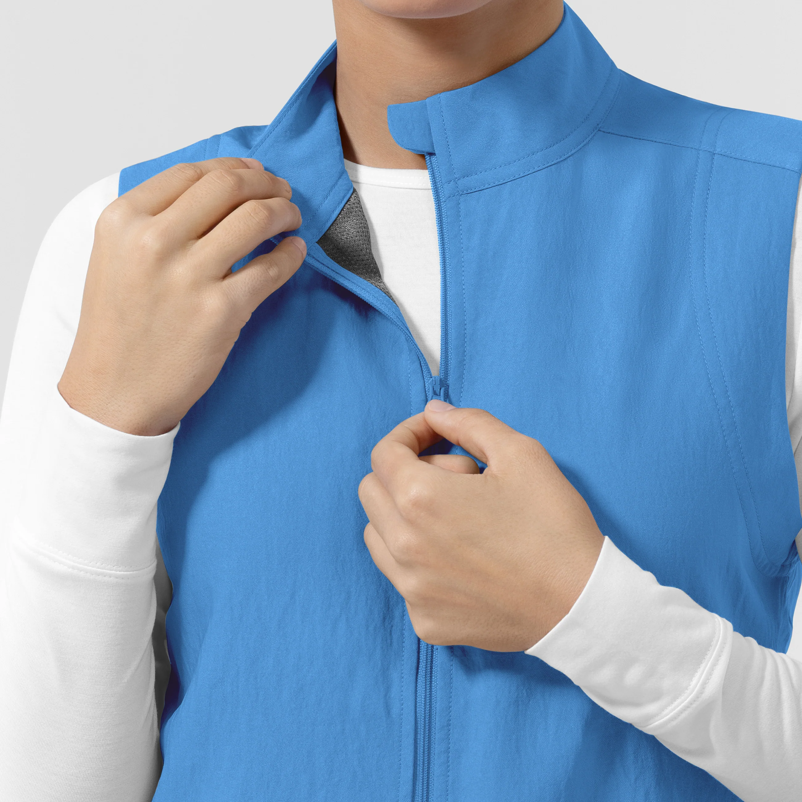Women's Everything Everywhere Scrub Vest - Malibu Blue - Image 11