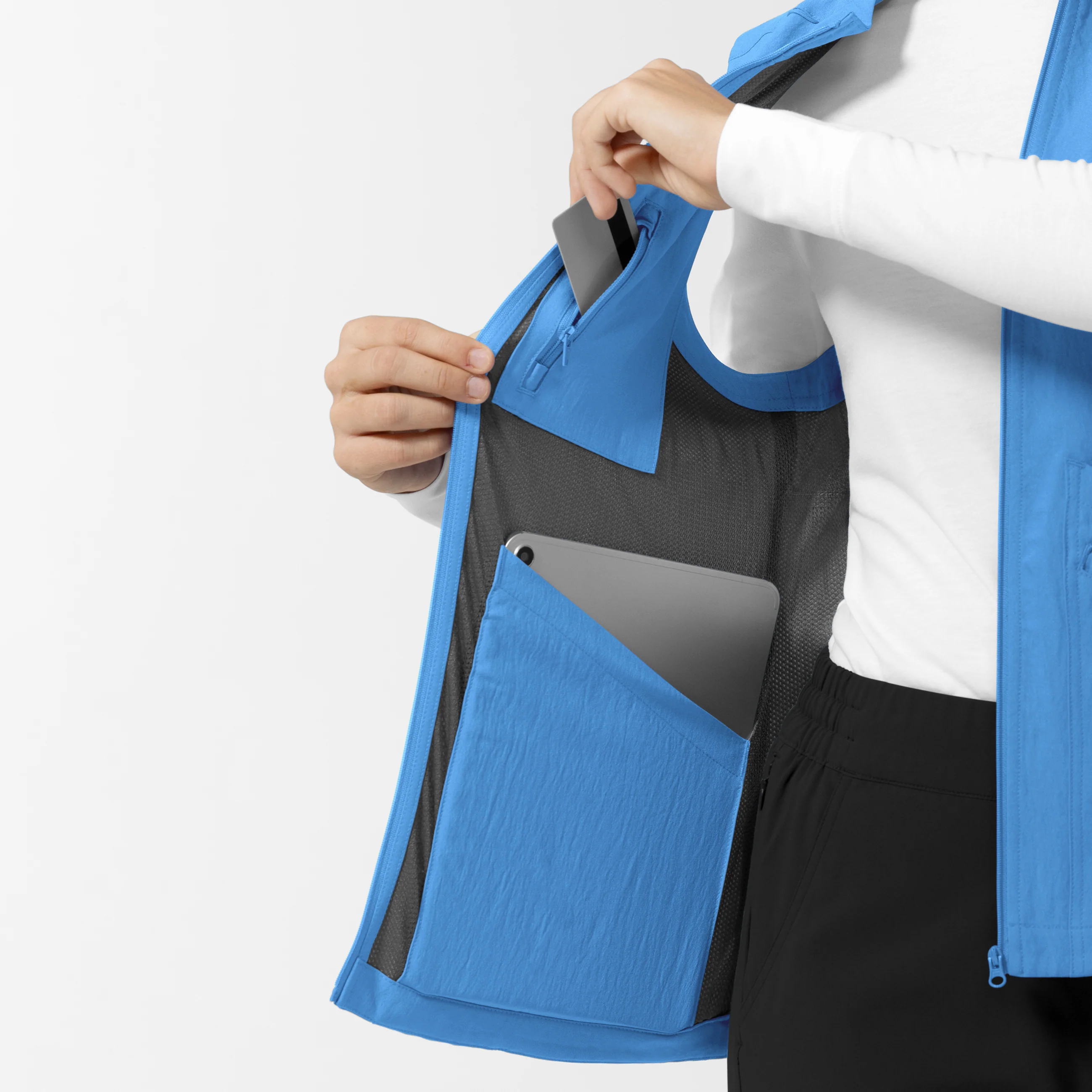 Women's Everything Everywhere Scrub Vest - Malibu Blue - Image 7