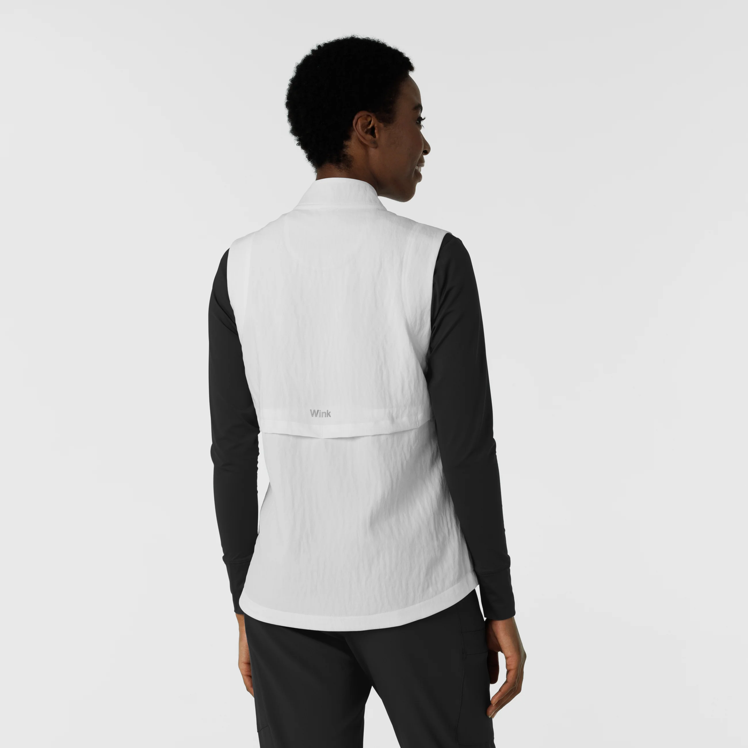 Women's Everything Everywhere Scrub Vest - White - Image 2