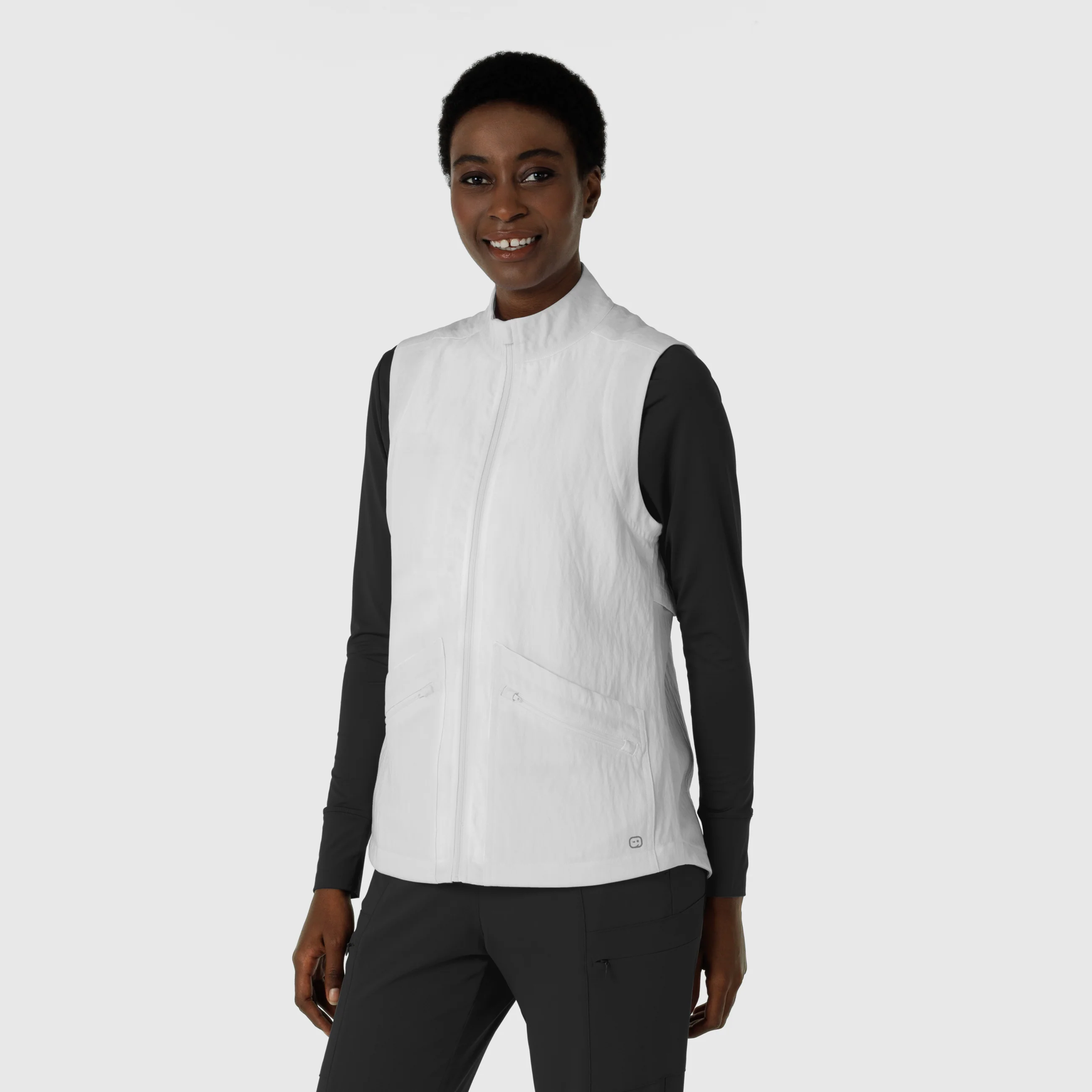 Women's Everything Everywhere Scrub Vest - White - Image 4