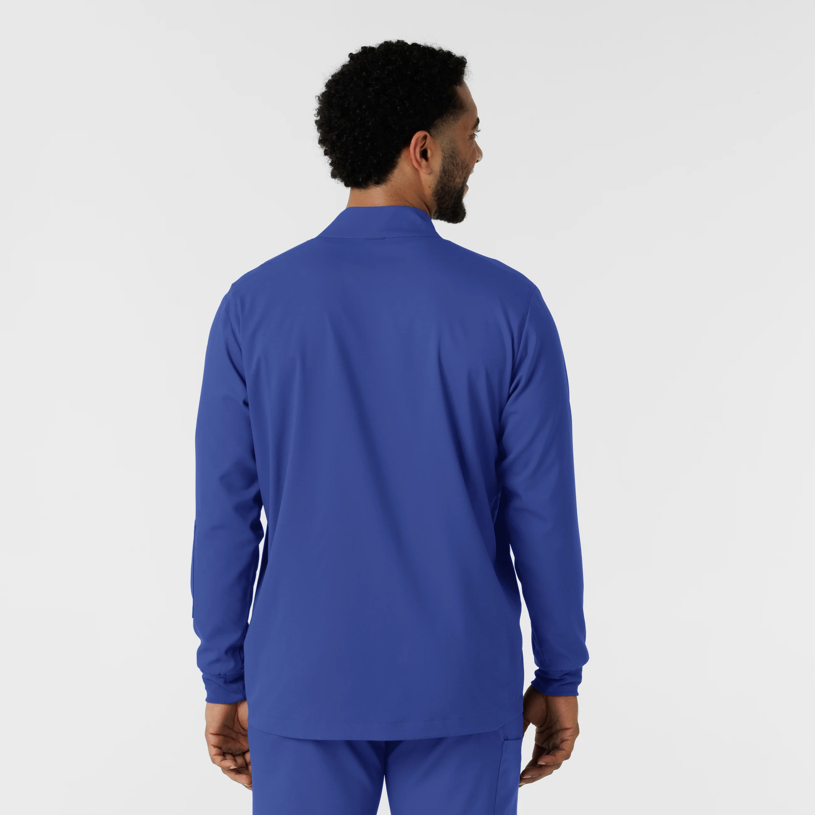 Boundless Men's Warm Up Scrub Jacket - Galaxy Blue - Image 2