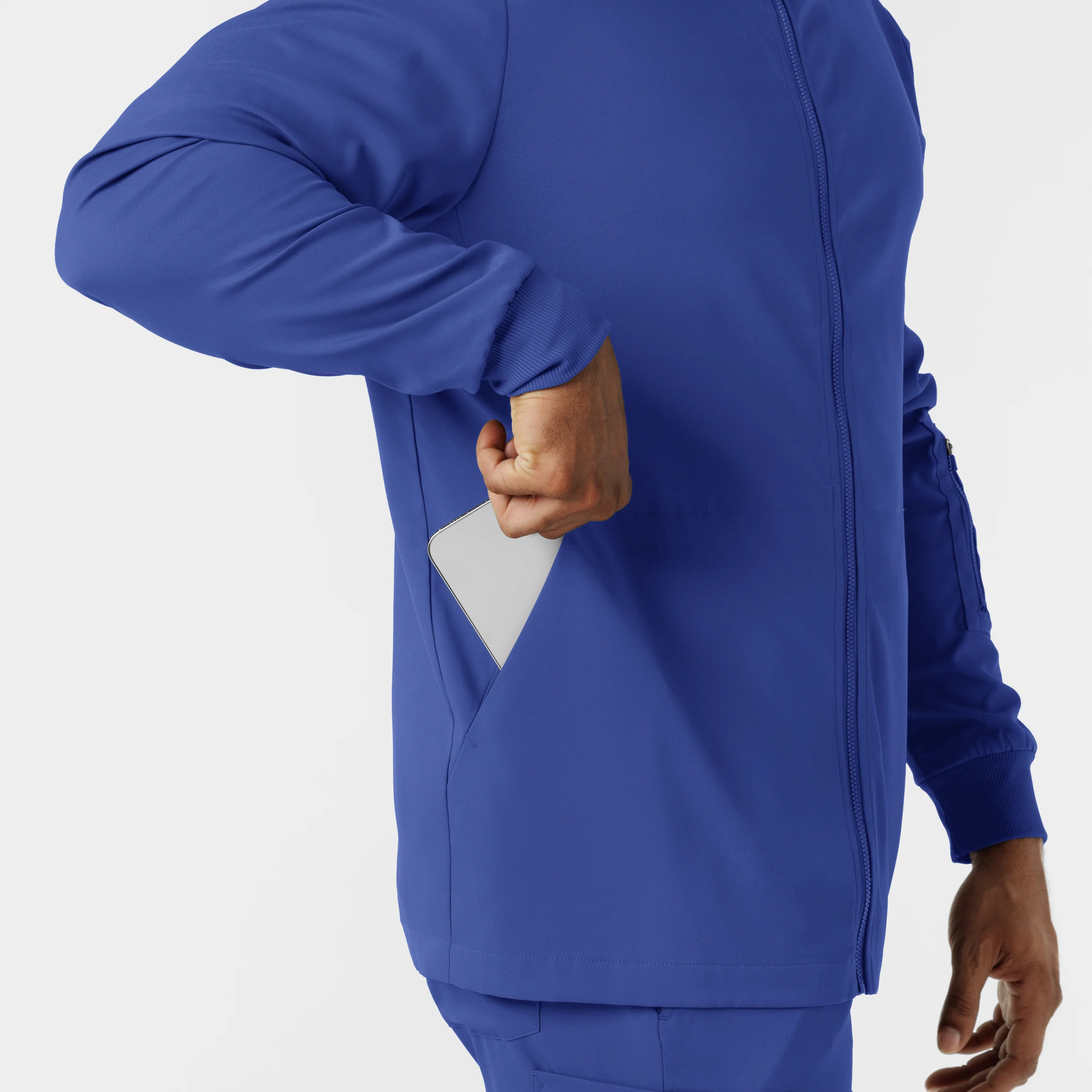 Boundless Men's Warm Up Scrub Jacket - Galaxy Blue - Image 7