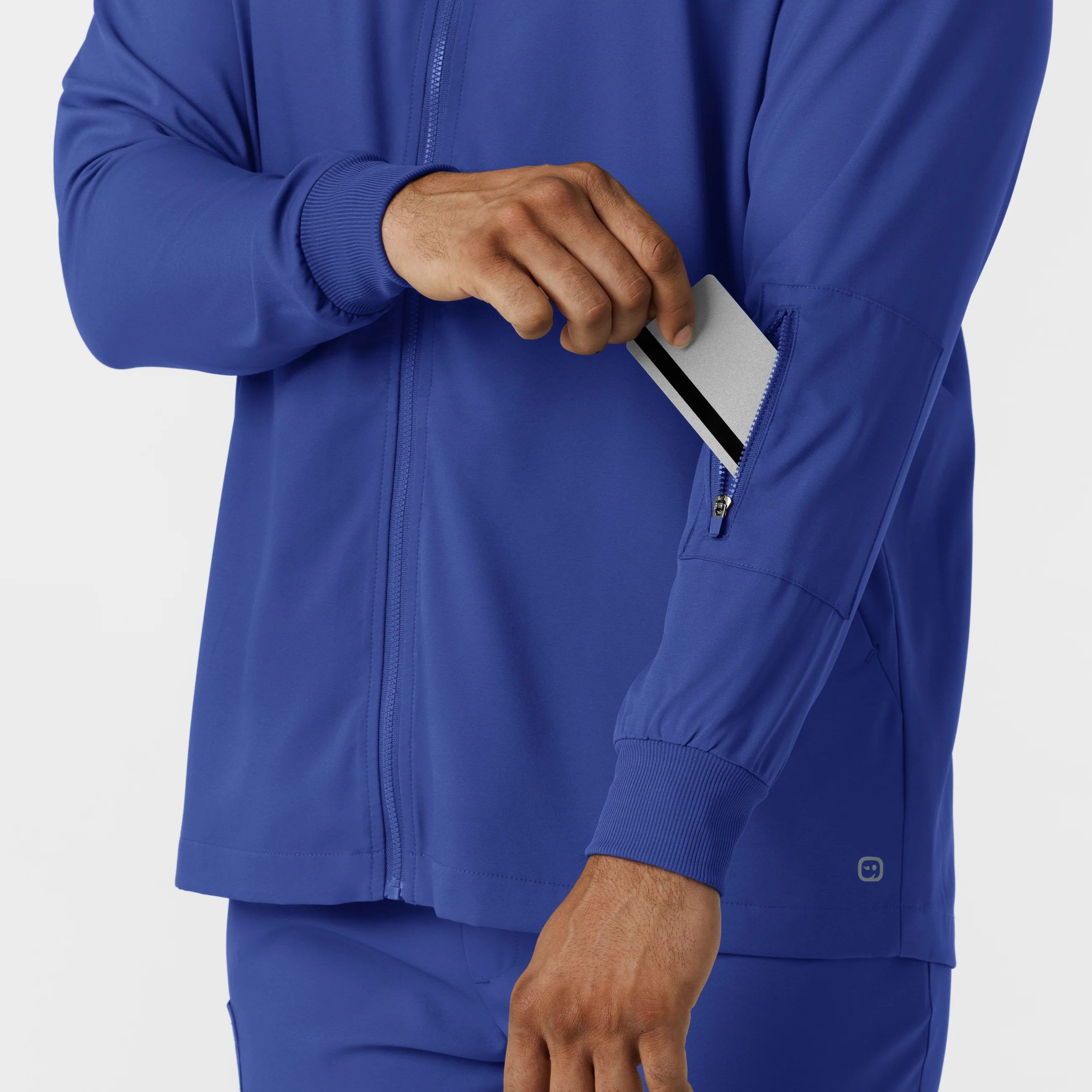 Boundless Men's Warm Up Scrub Jacket - Galaxy Blue - Image 8