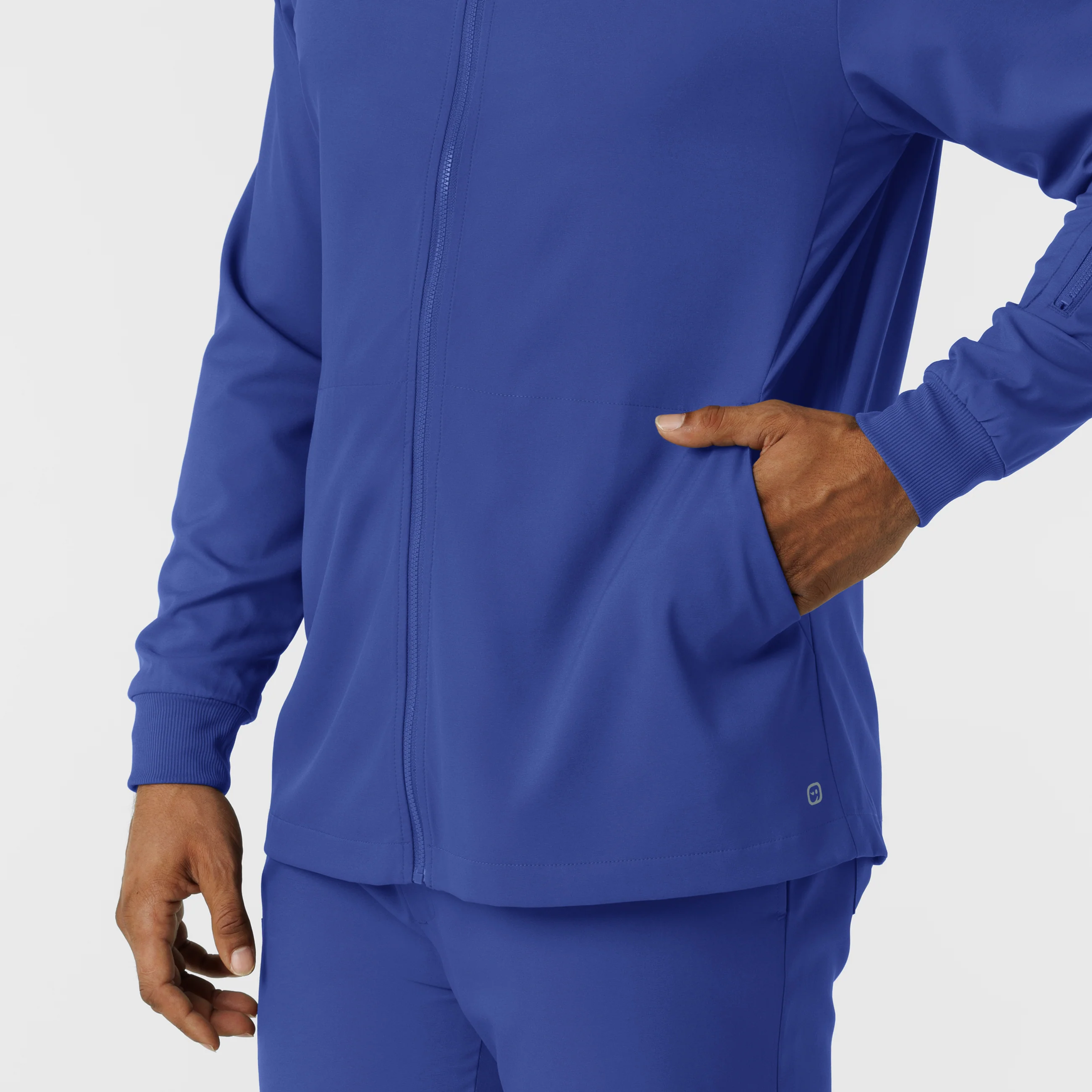 Boundless Men's Warm Up Scrub Jacket - Galaxy Blue - Image 9