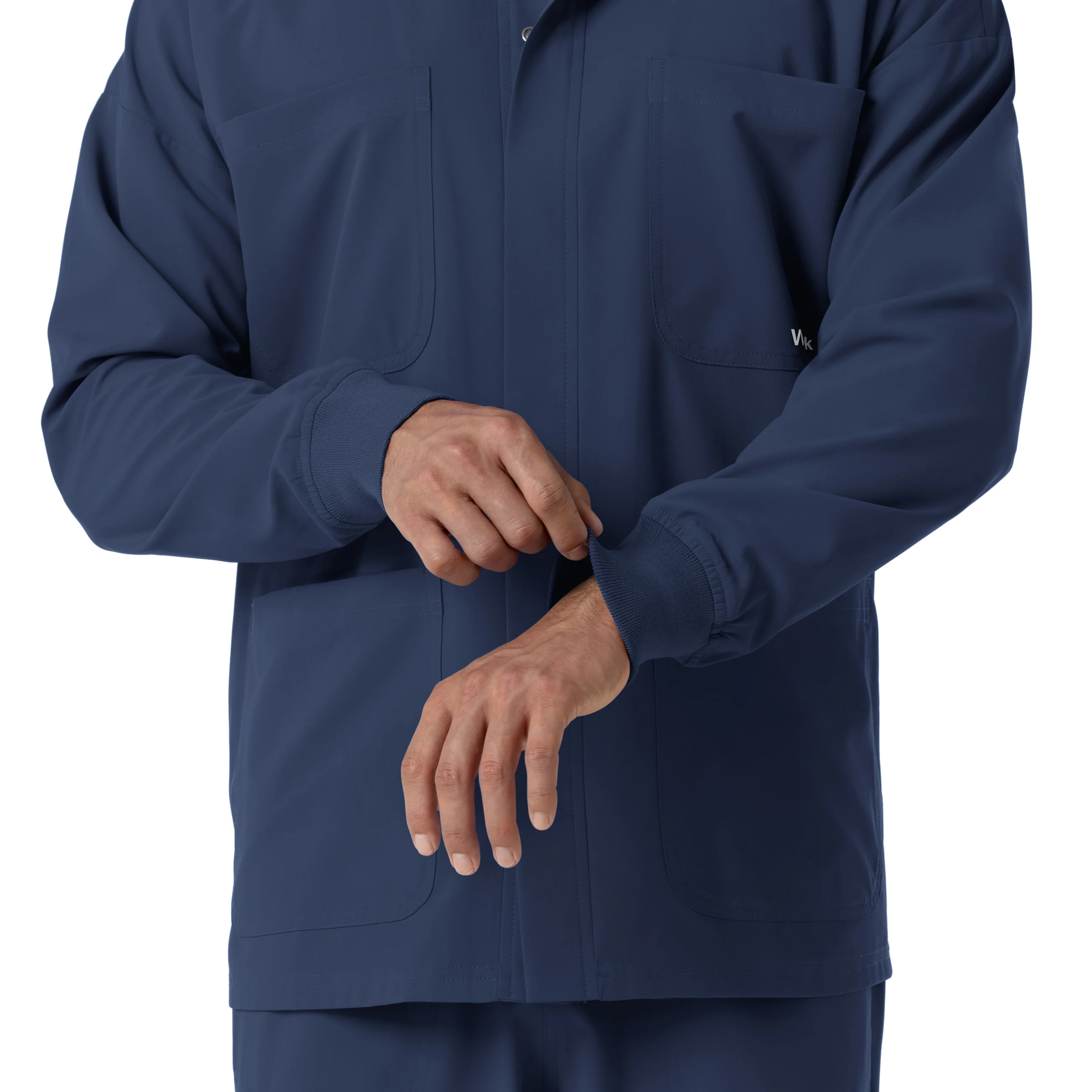 NURTUR Men’s Scrub Shirt Jacket - Navy - Image 10