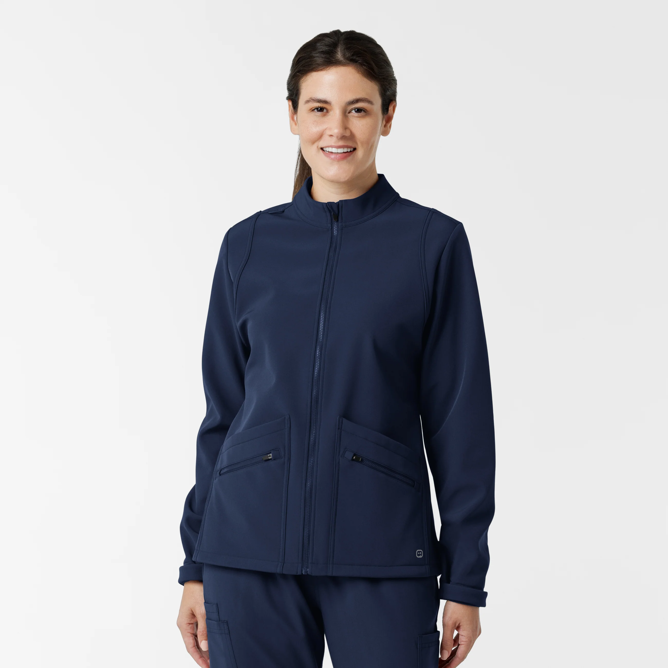 Women's Softshell Scrub Jacket - Navy