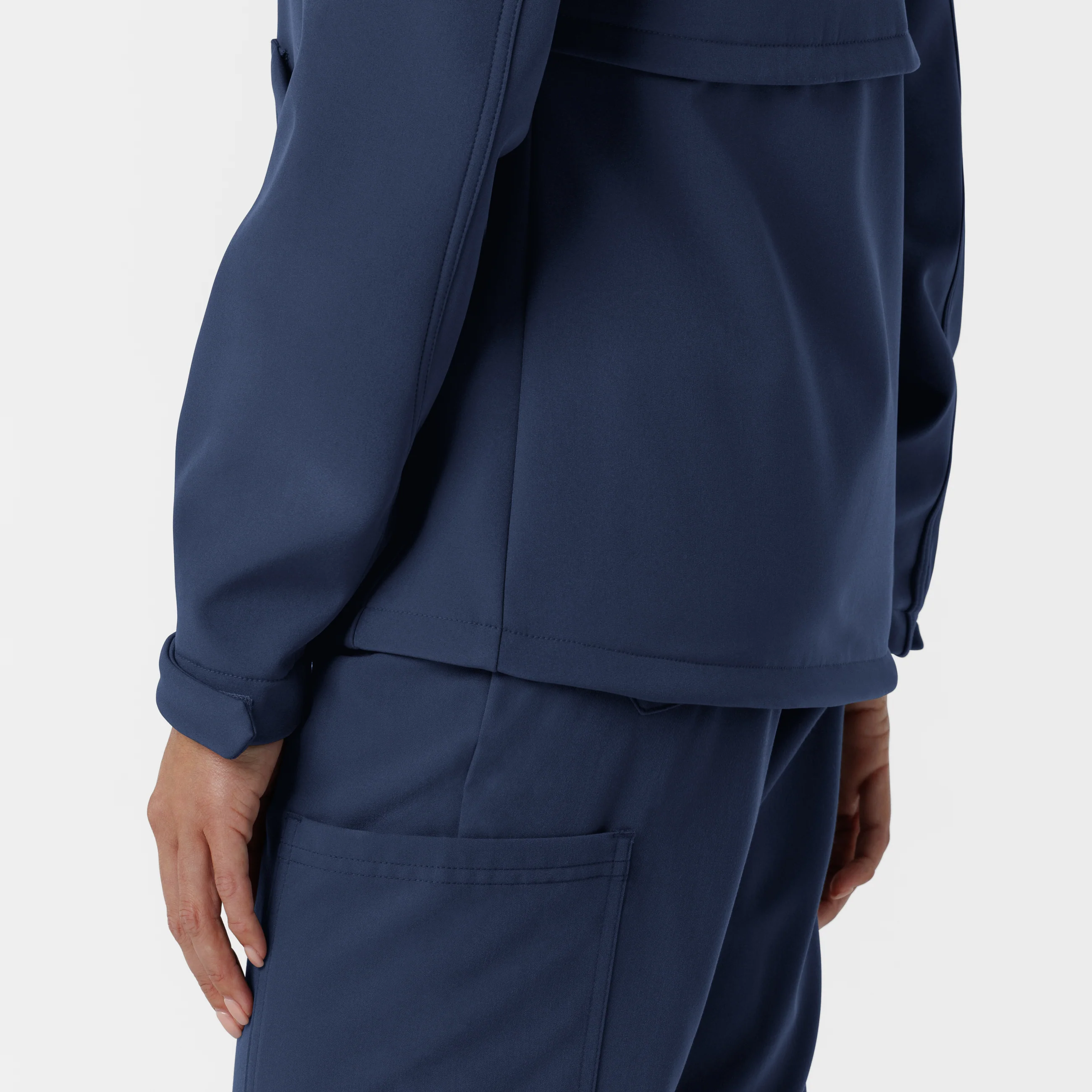 Women's Softshell Scrub Jacket - Navy - Image 10