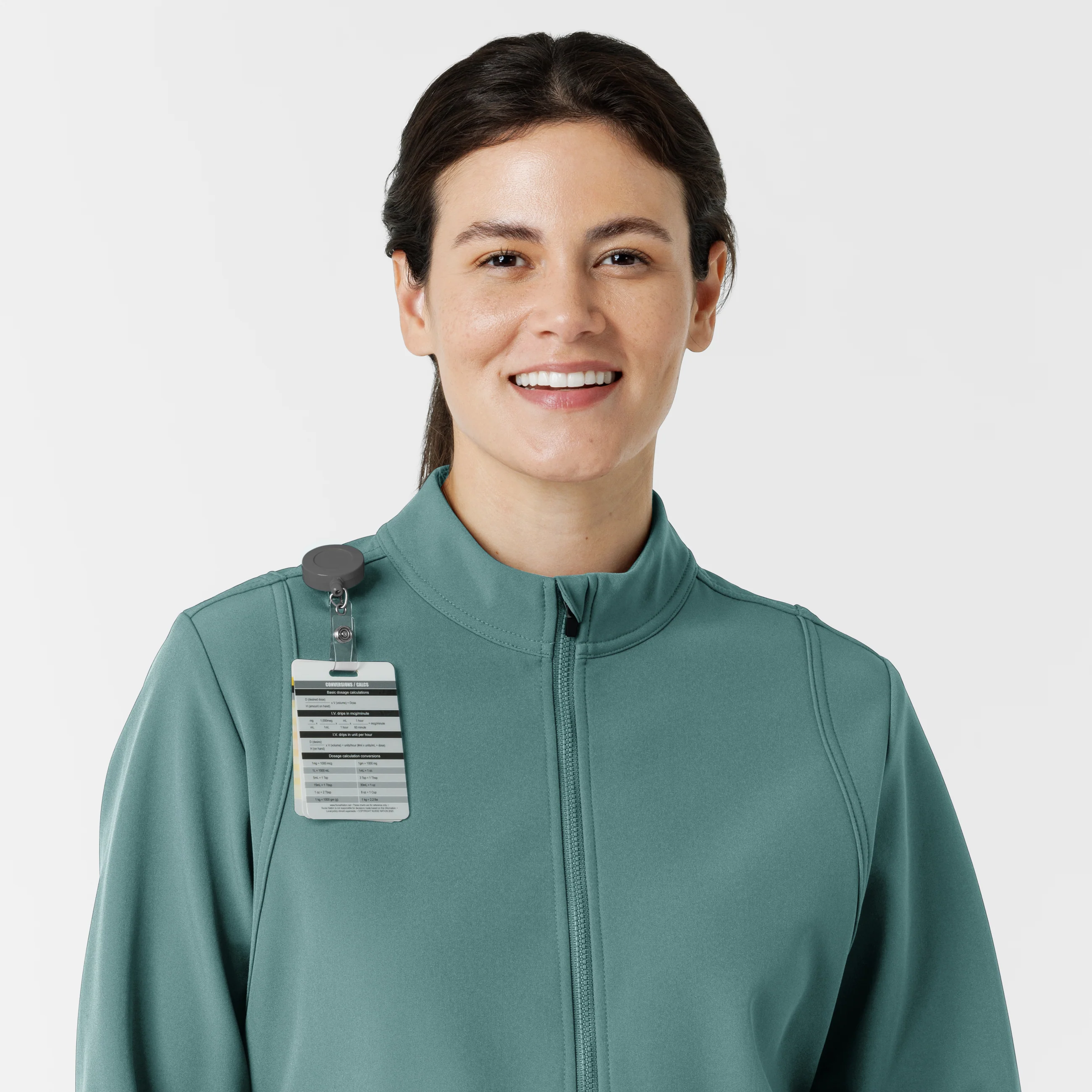 Women's Softshell Scrub Jacket - Vintage Teal - Image 6