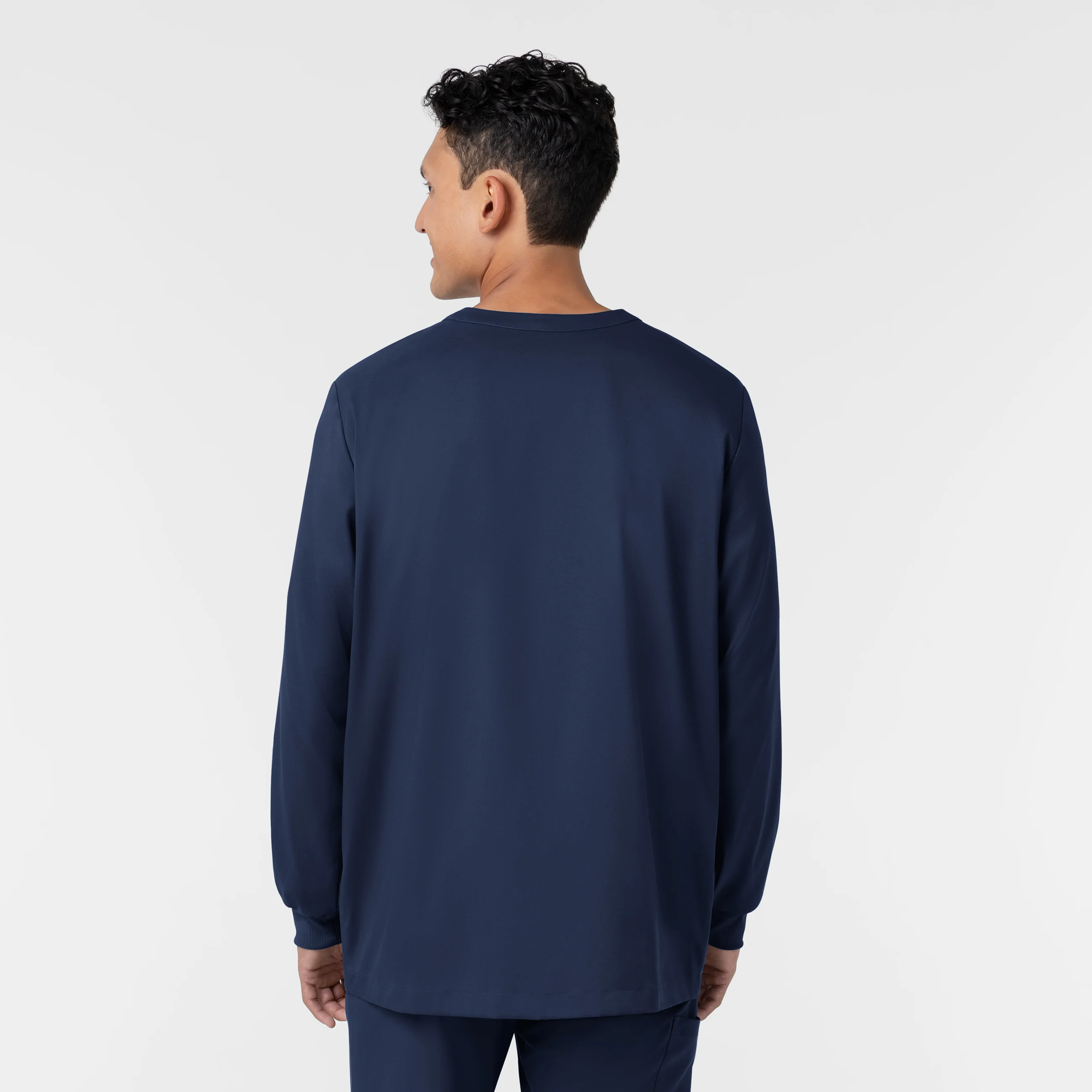Boundless Men’s Warm-Up Scrub Jacket - Navy - Image 2
