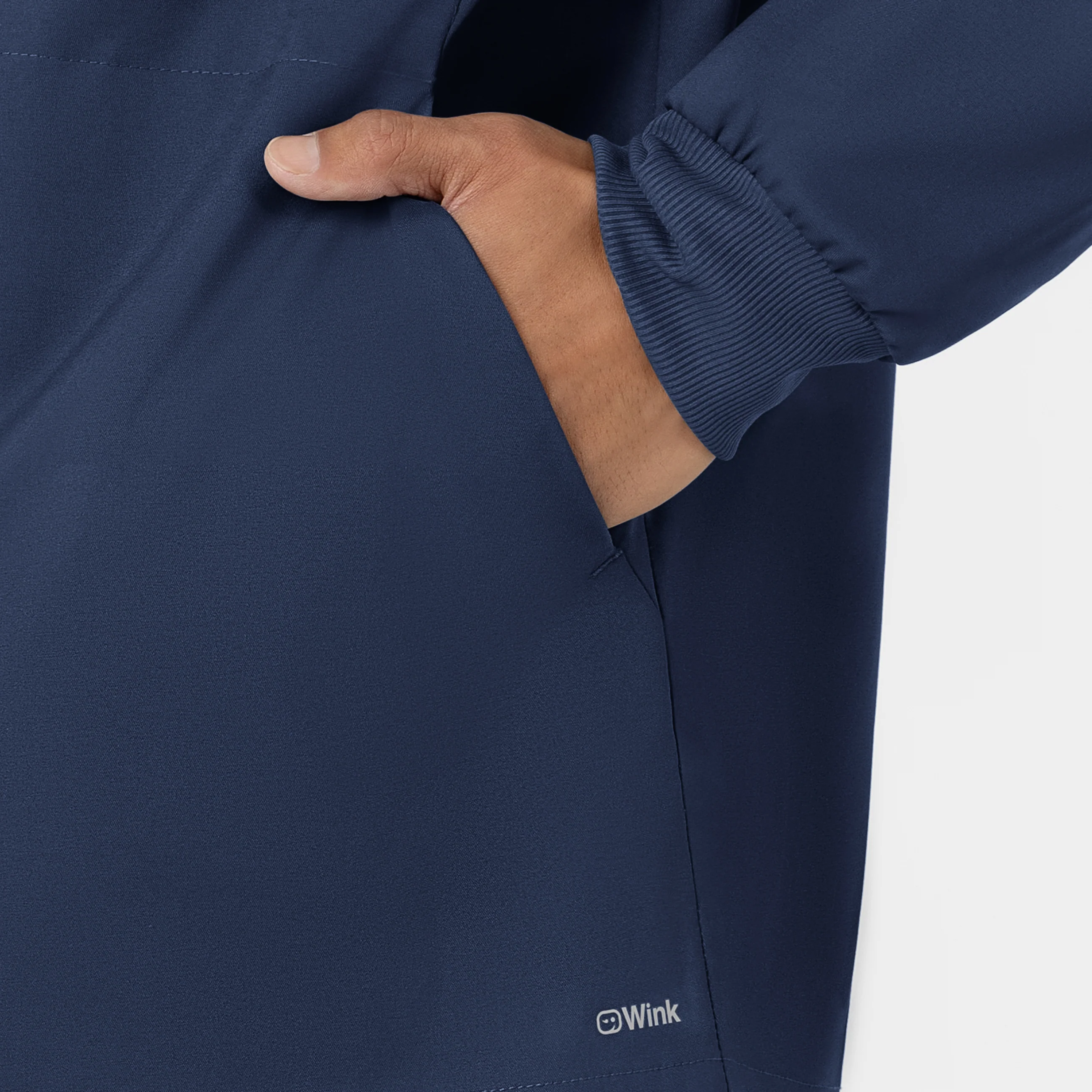 Boundless Men’s Warm-Up Scrub Jacket - Navy - Image 7