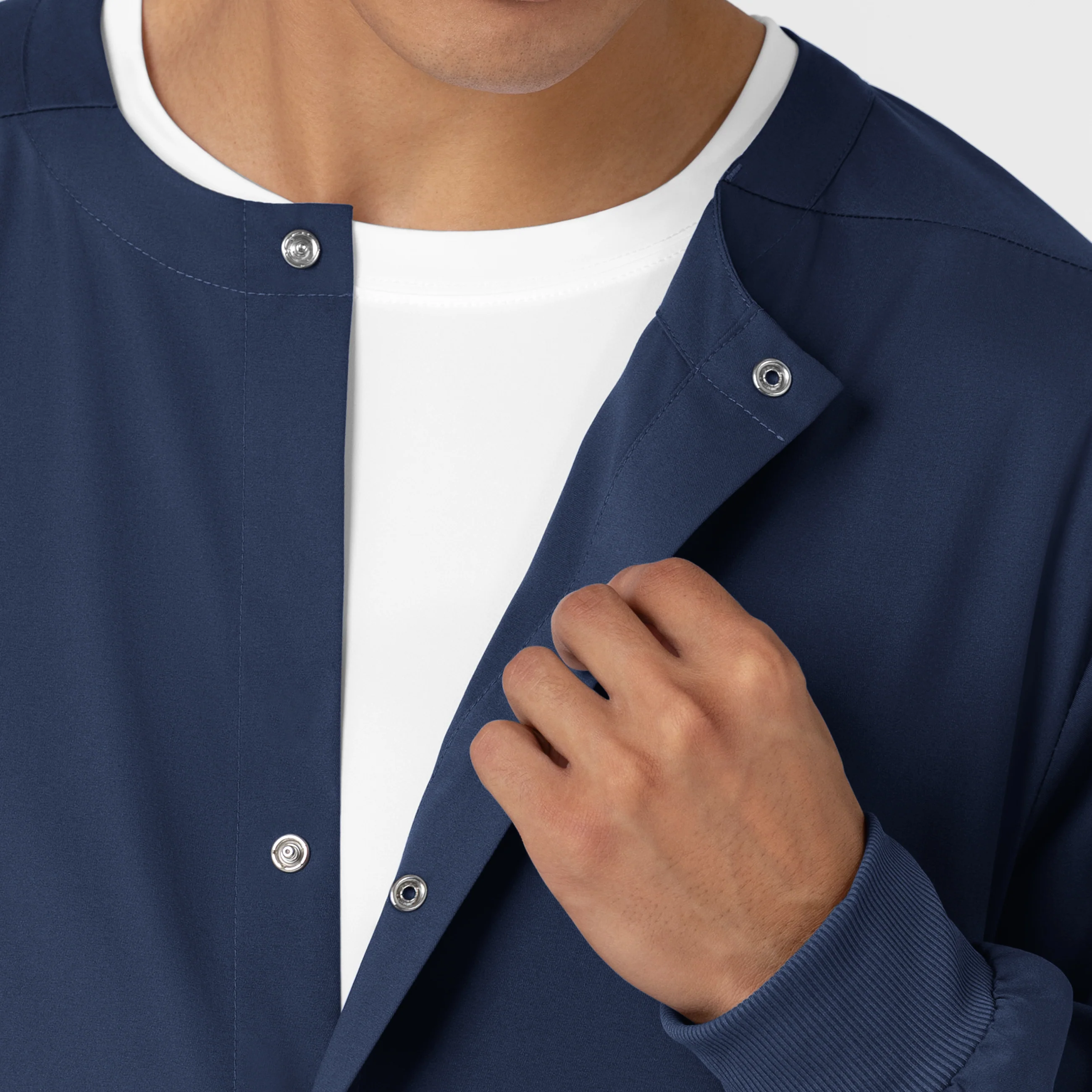 Boundless Men’s Warm-Up Scrub Jacket - Navy - Image 9