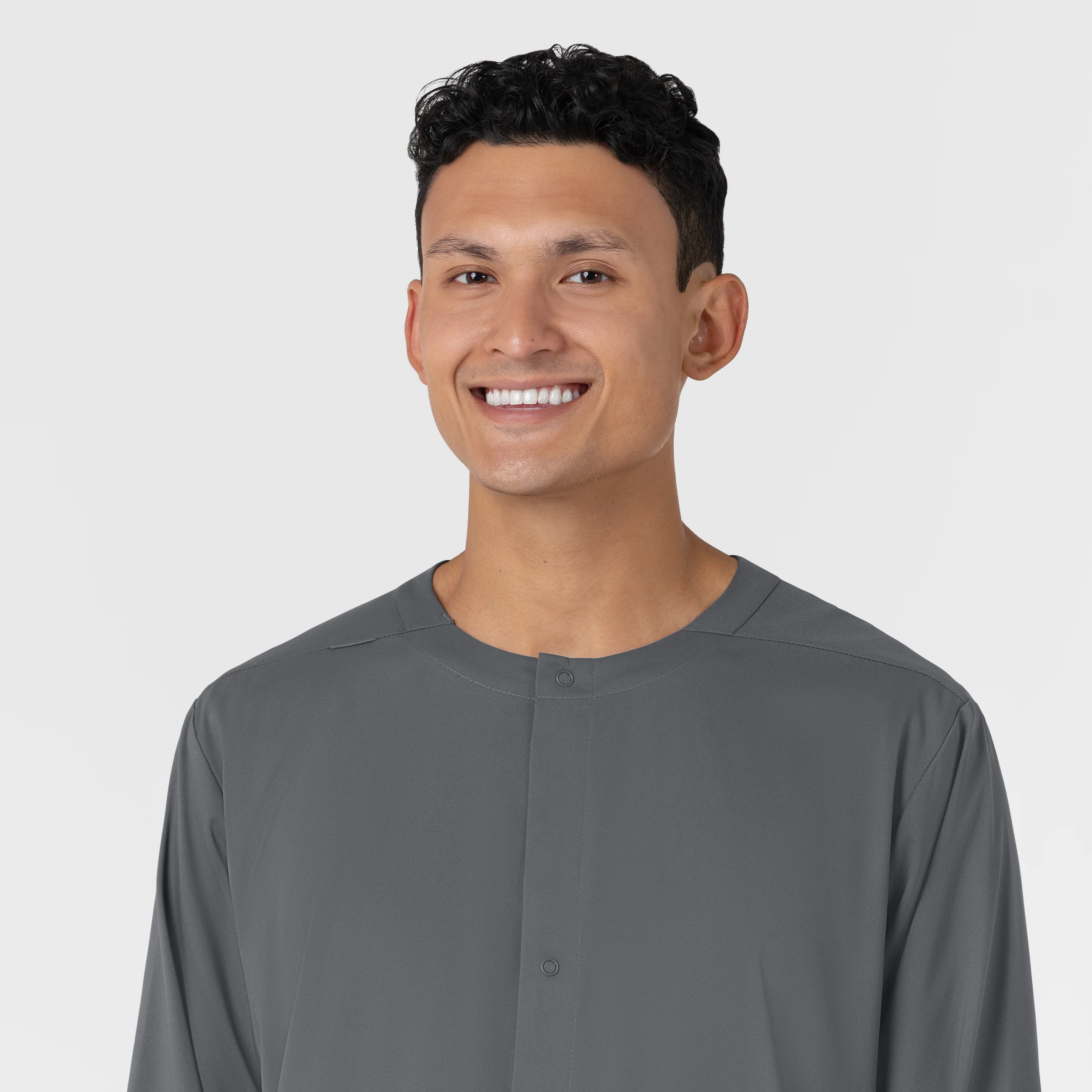 Boundless Men’s Warm-Up Scrub Jacket - Pewter - Image 5