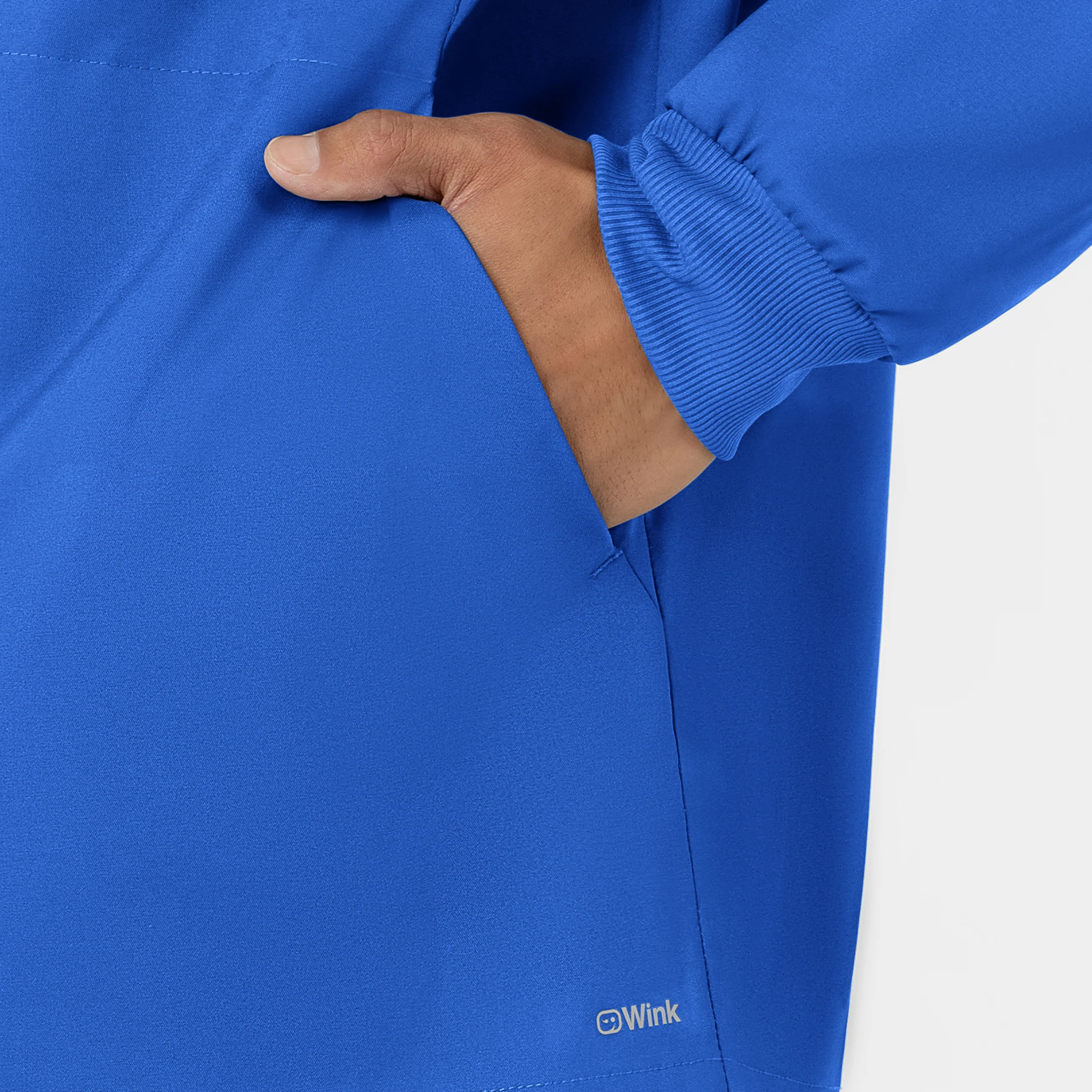 Boundless Men’s Warm-Up Scrub Jacket - Royal - Image 7