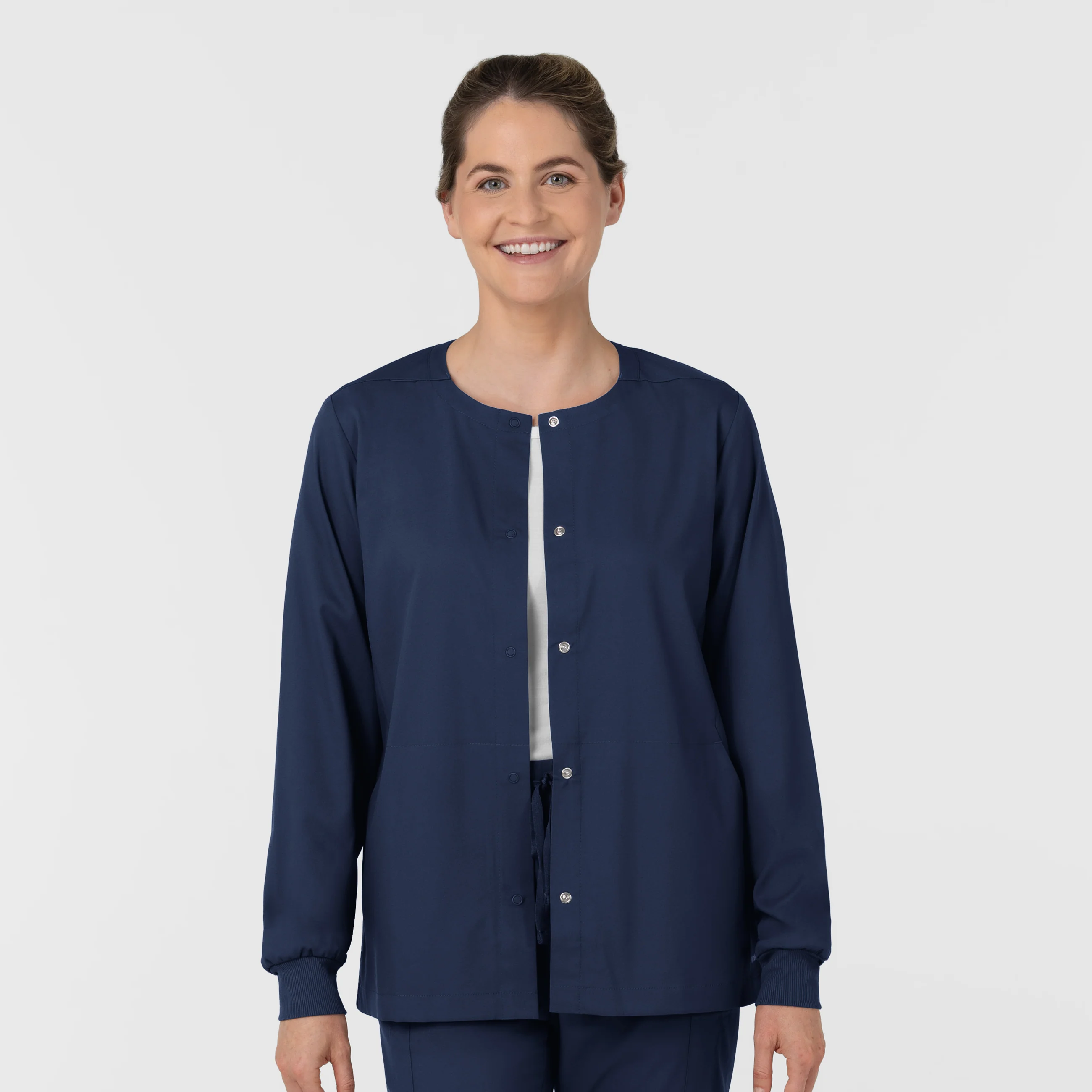 Boundless Women’s Warm-Up Scrub Jacket - Navy