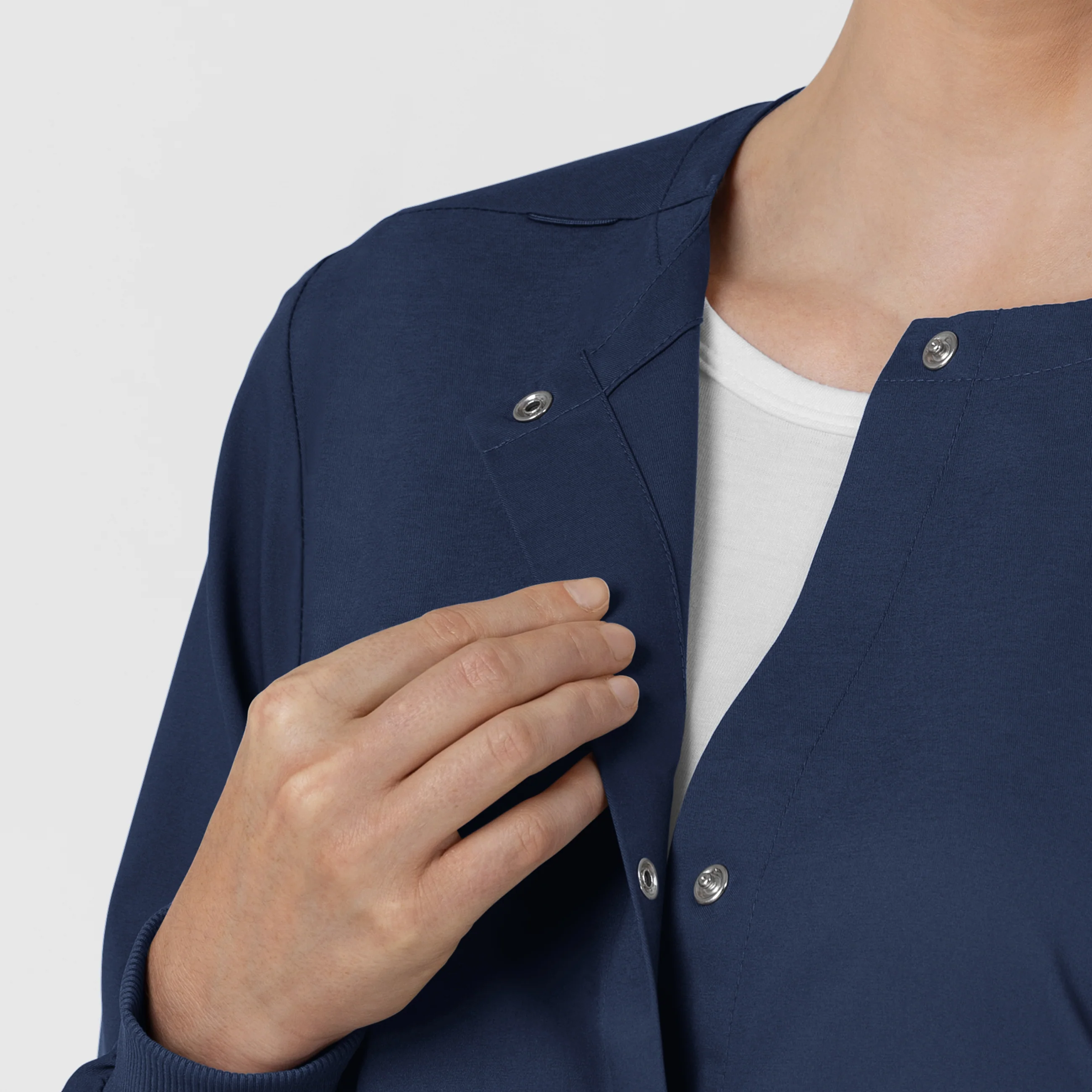 Boundless Women’s Warm-Up Scrub Jacket - Navy - Image 6