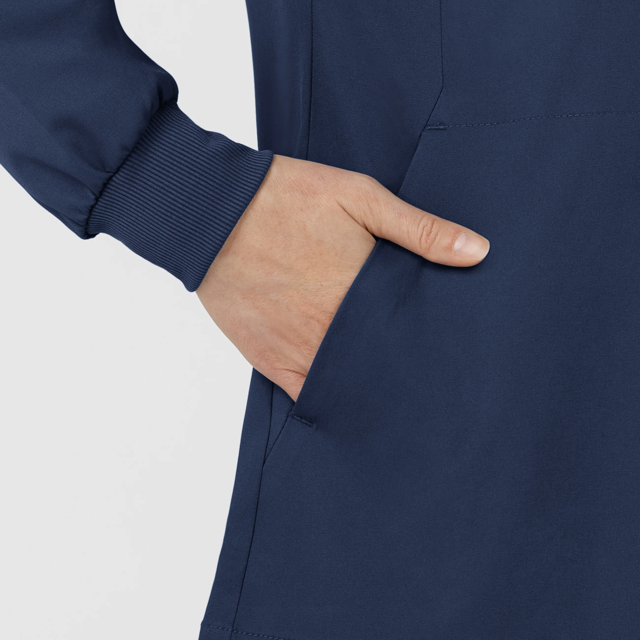 Boundless Women’s Warm-Up Scrub Jacket - Navy - Image 8