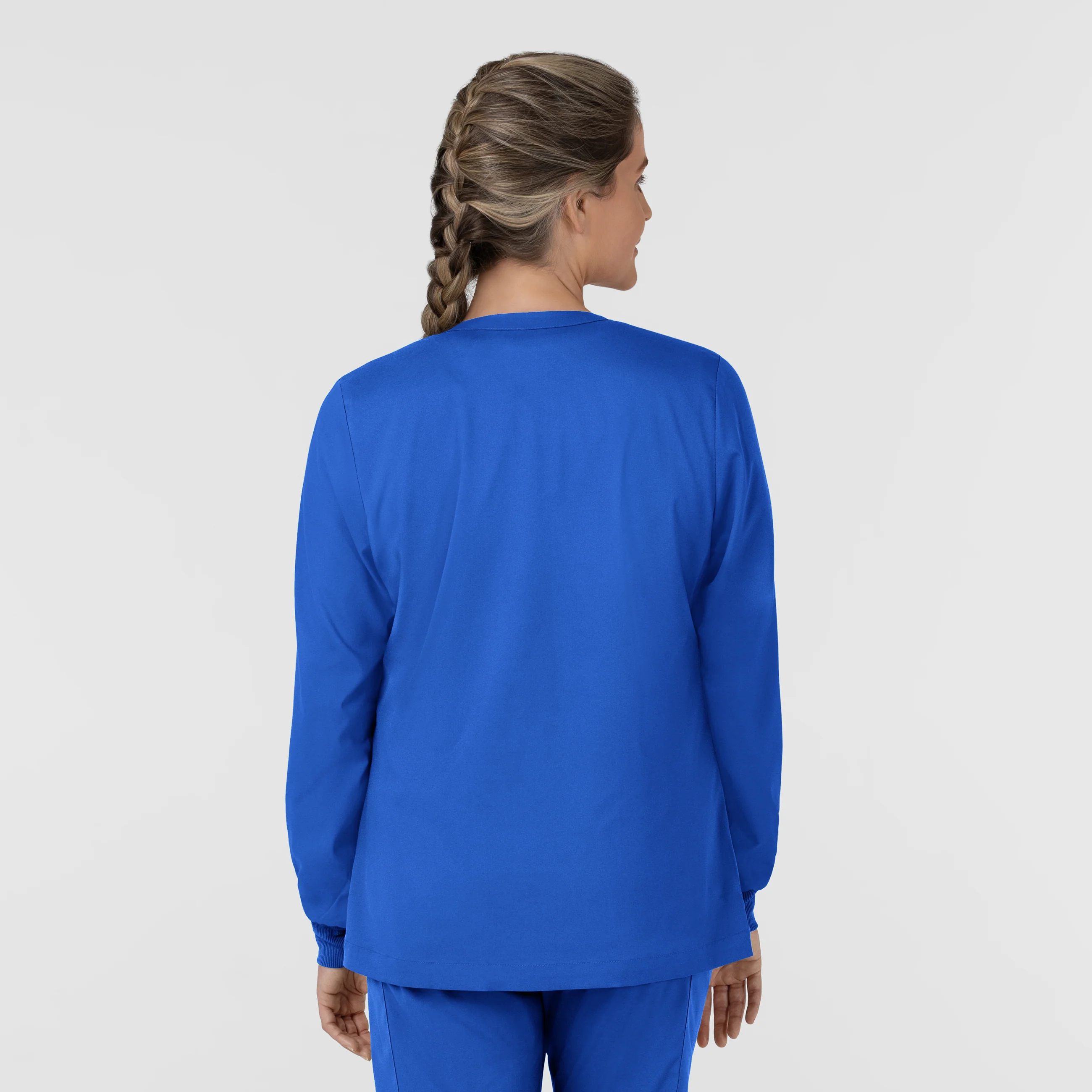 Boundless Women’s Warm-Up Scrub Jacket - Royal - Image 2