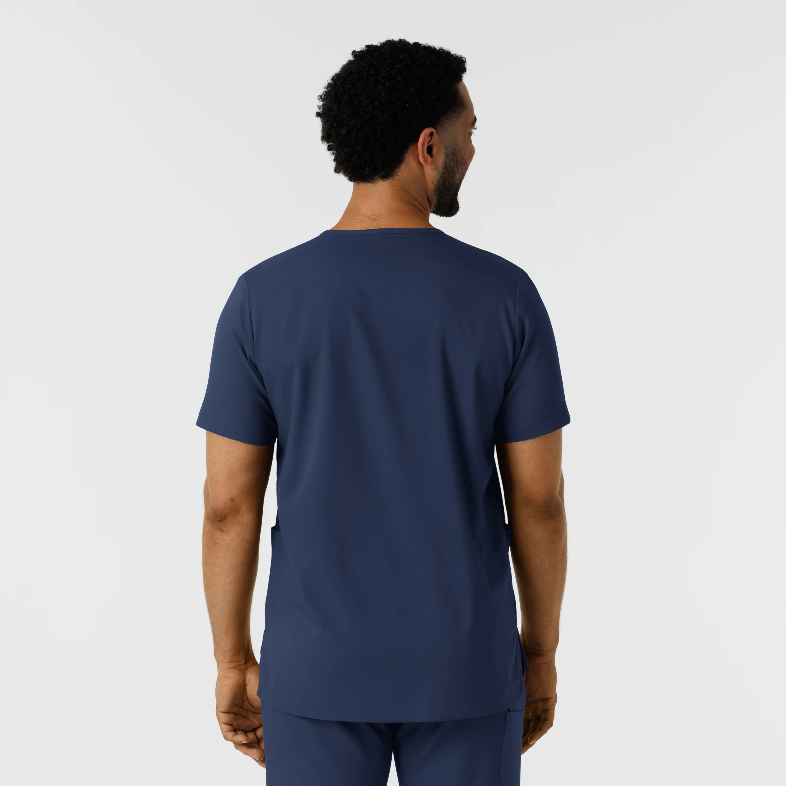 Boundless Men's Multi Pocket V-Neck Scrub Top - Navy - Image 2