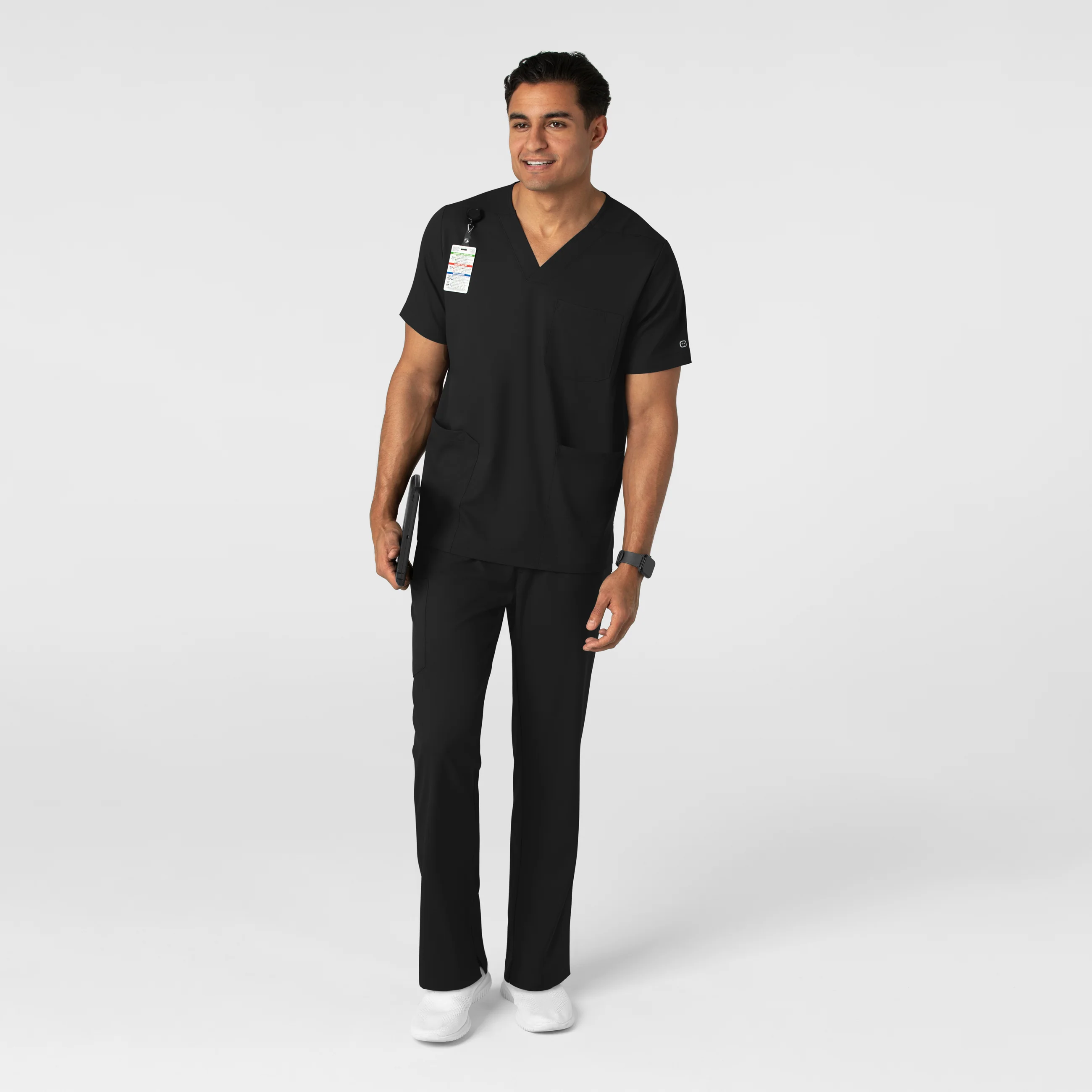 Boundless Men's Straight Leg Scrub Pant - Black - Image 3