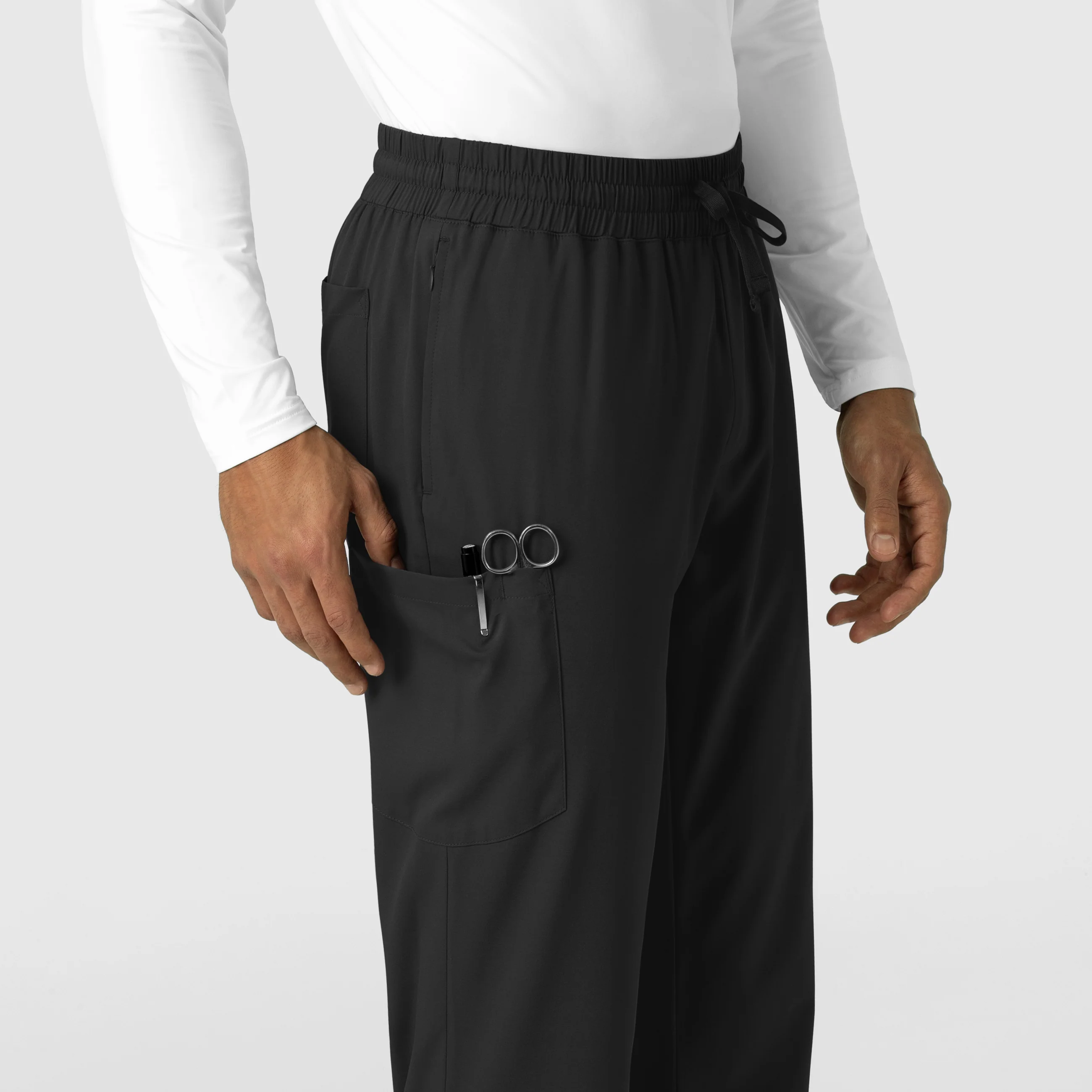 Boundless Men's Straight Leg Scrub Pant - Black - Image 8