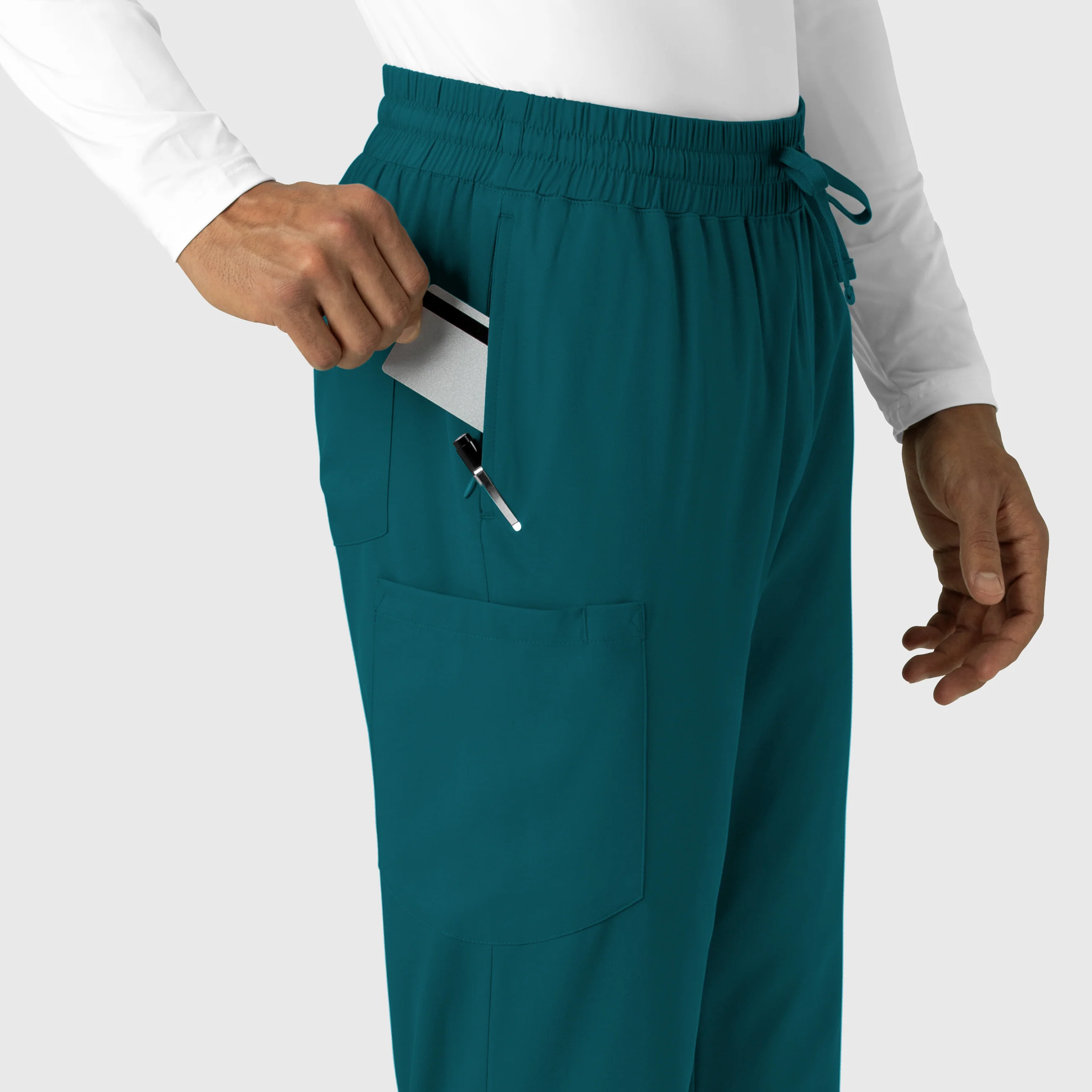 Boundless Men's Straight Leg Scrub Pant - Caribbean - Image 5