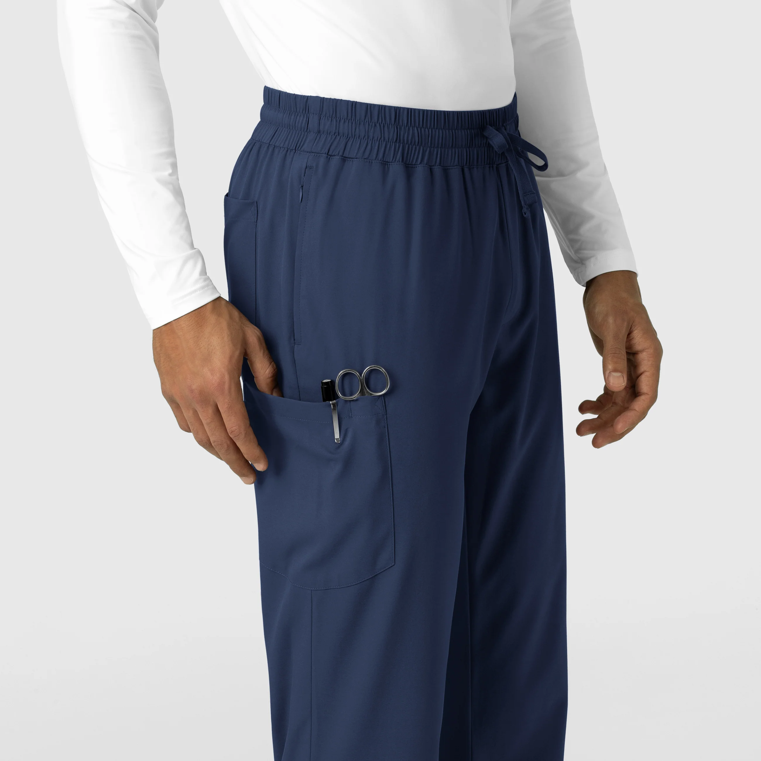 Boundless Men's Straight Leg Scrub Pant - Navy - Image 8