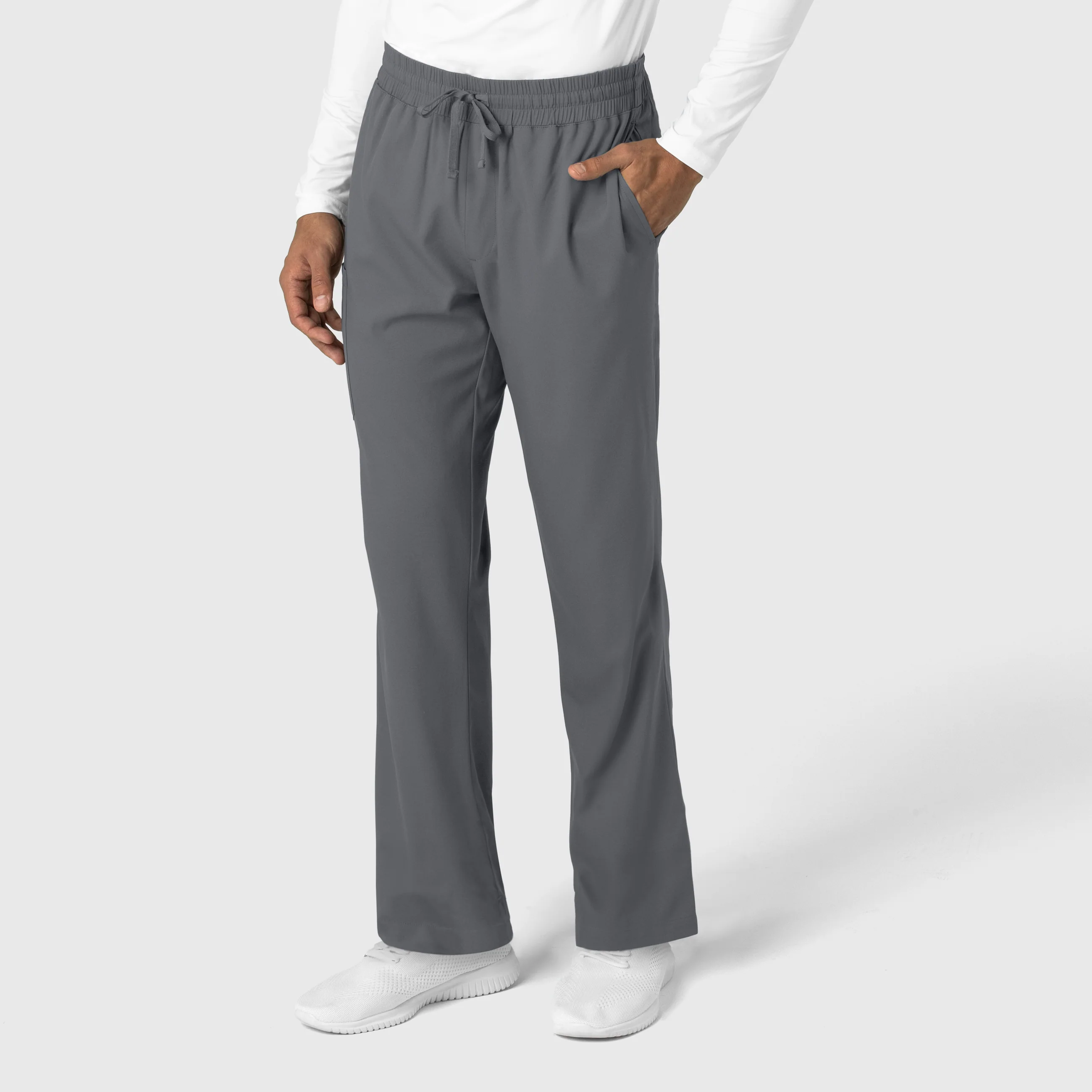 Boundless Men's Straight Leg Scrub Pant - Pewter - Image 4